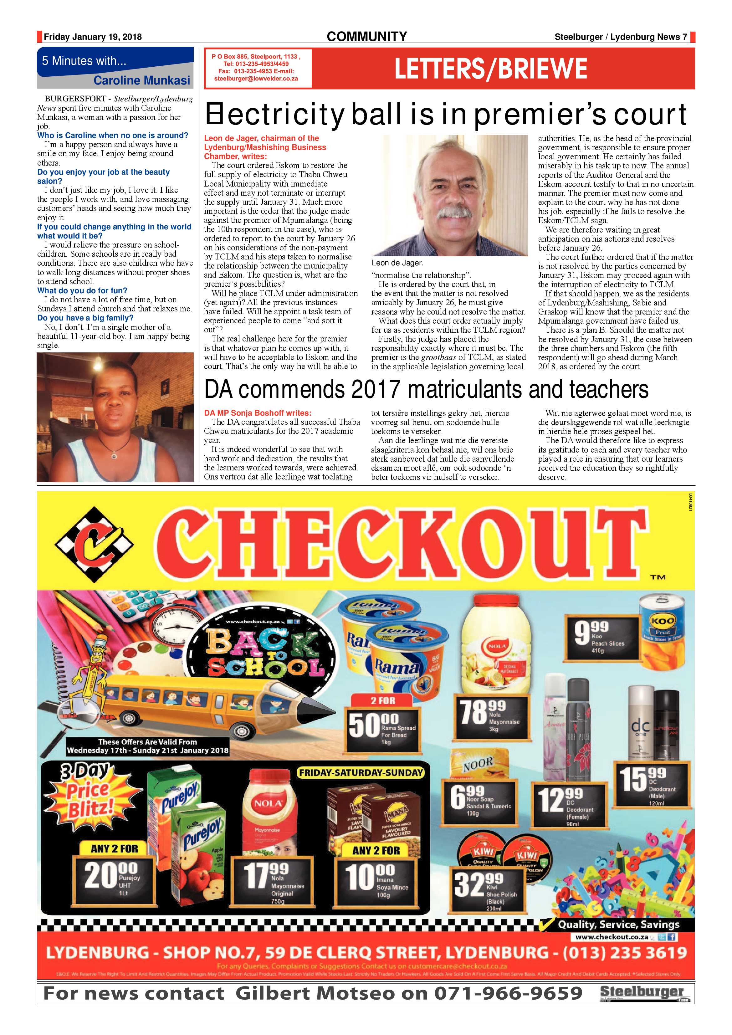 Steelburger News 19 January 2018 page 7