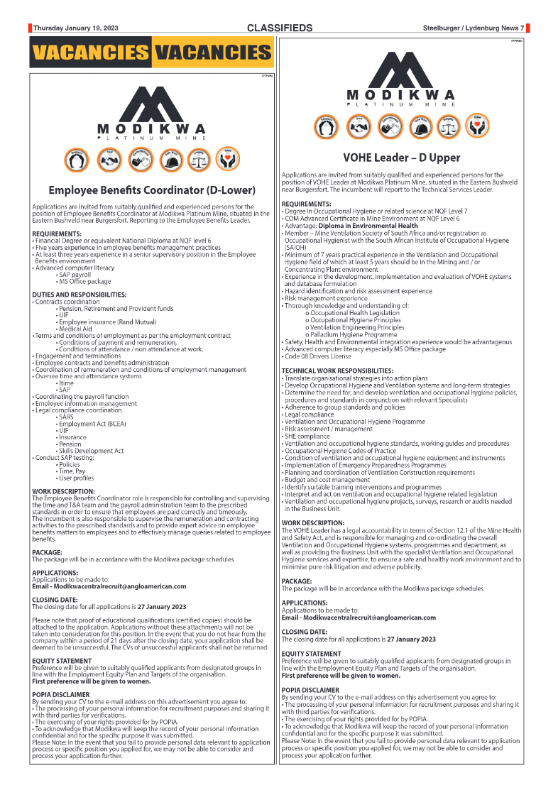 Steelburger News 19 January 2023 page 7