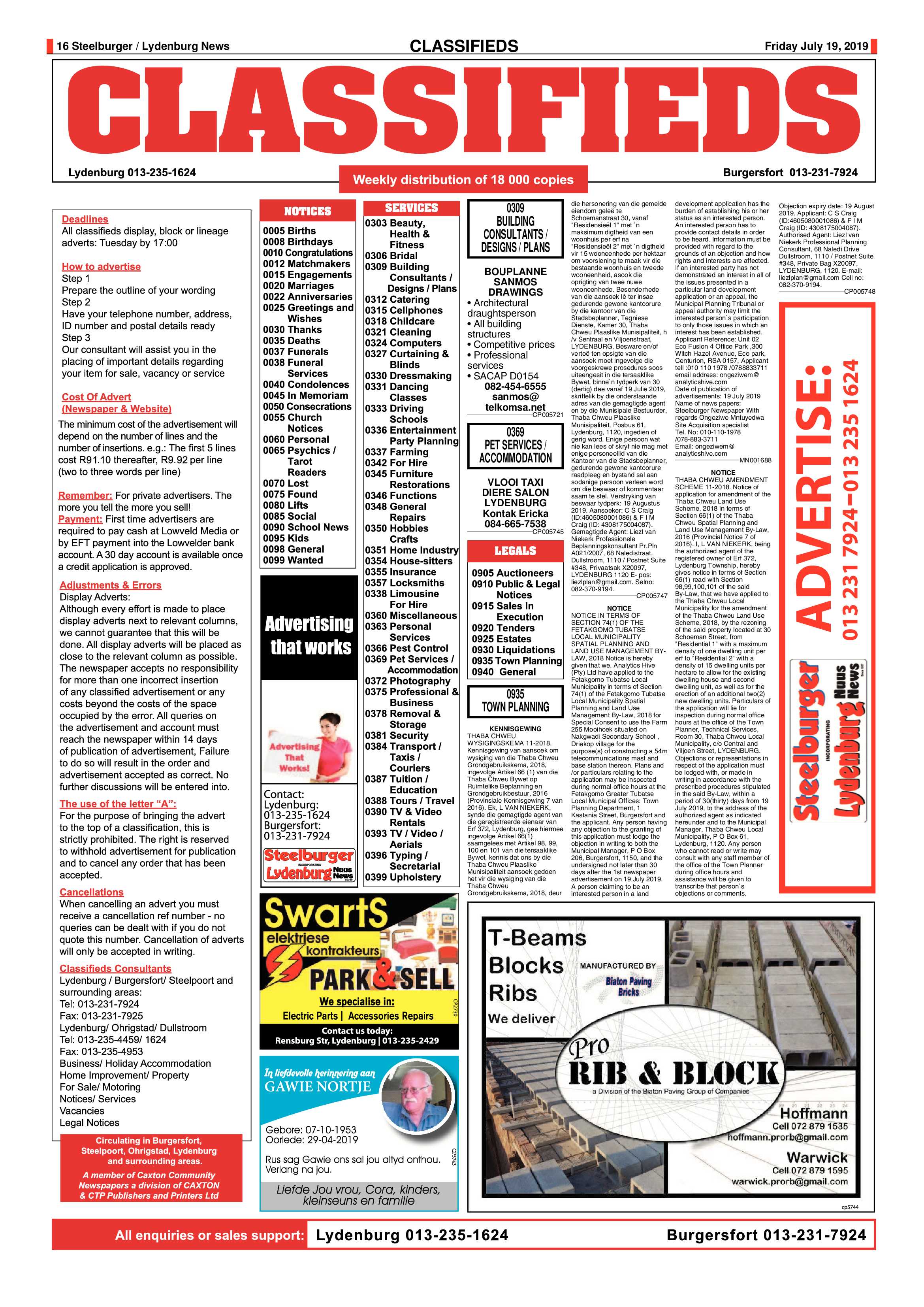 Steelburger News 19 July 2019 page 16