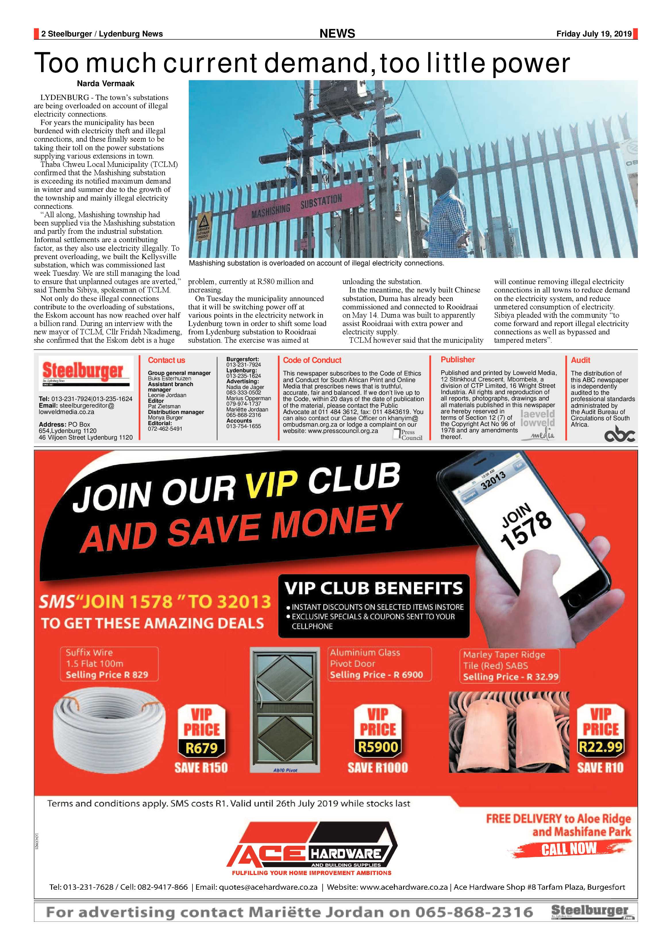 Steelburger News 19 July 2019 page 2