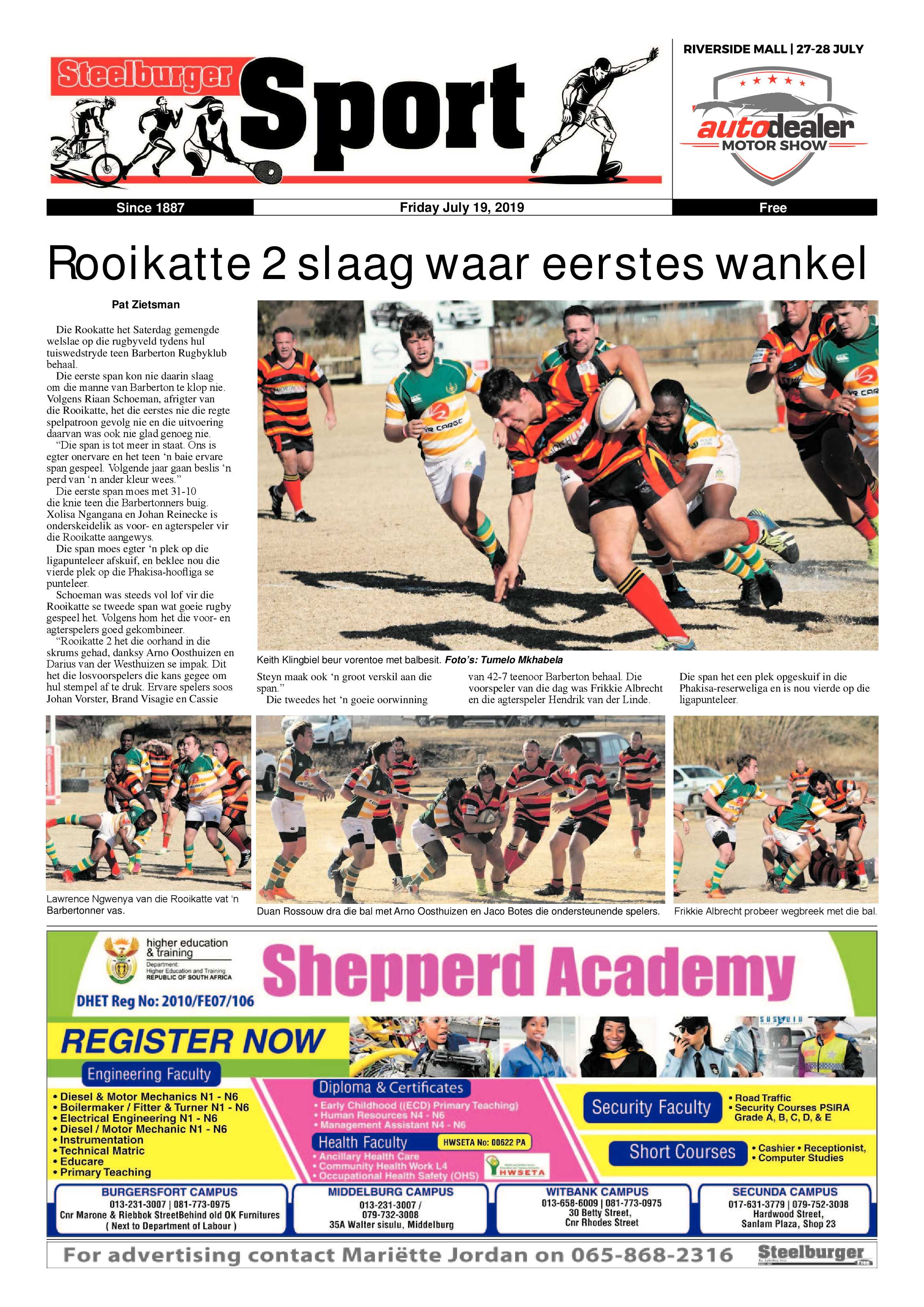 Steelburger News 19 July 2019 page 20