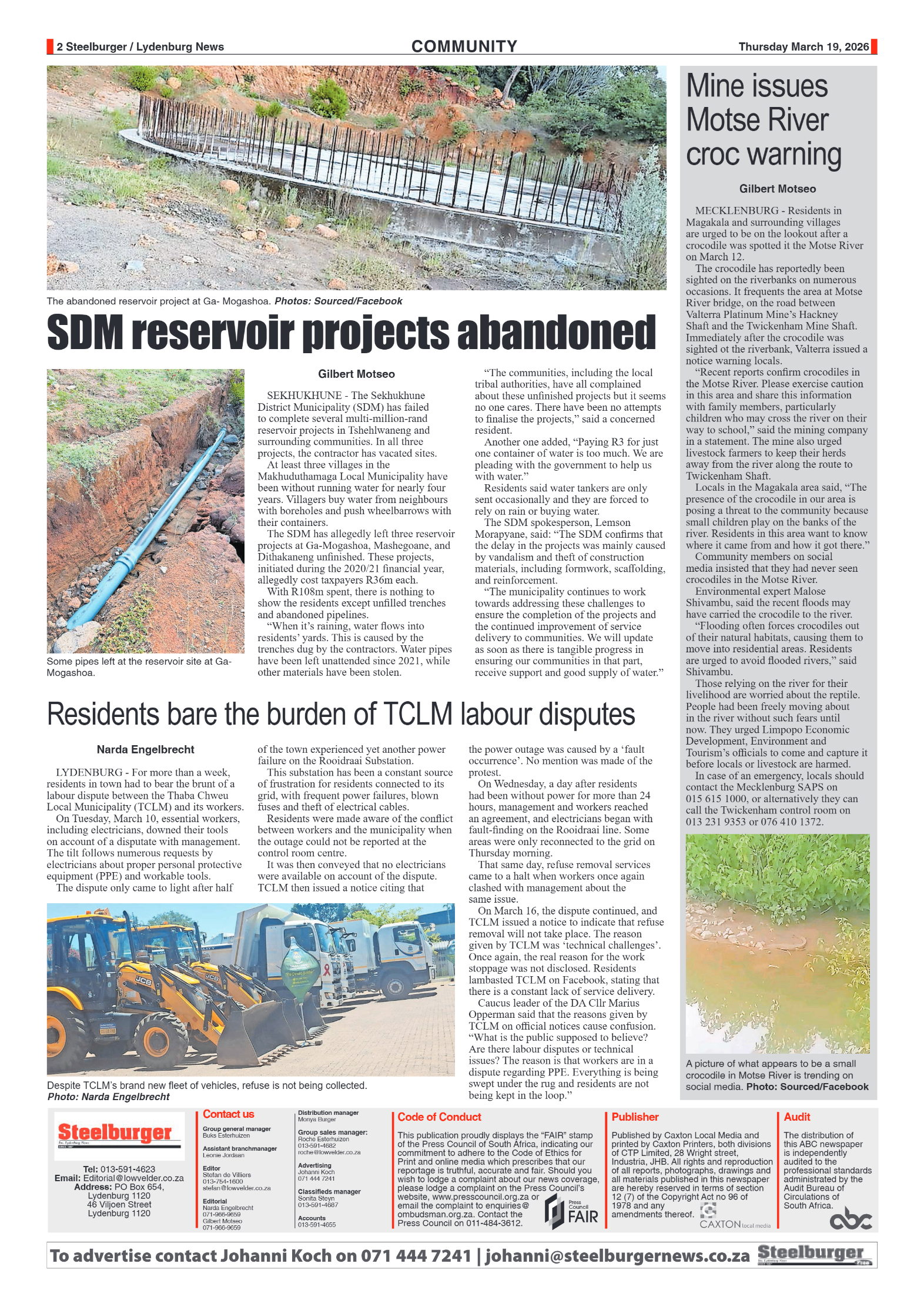 Steelburger News 19 March 2026 page 2