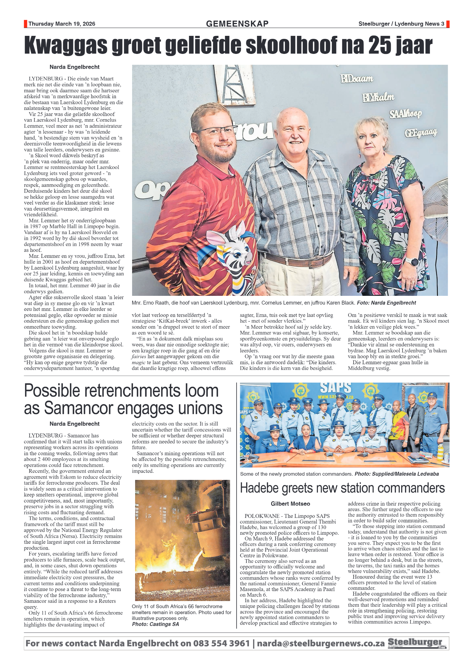 Steelburger News 19 March 2026 page 3