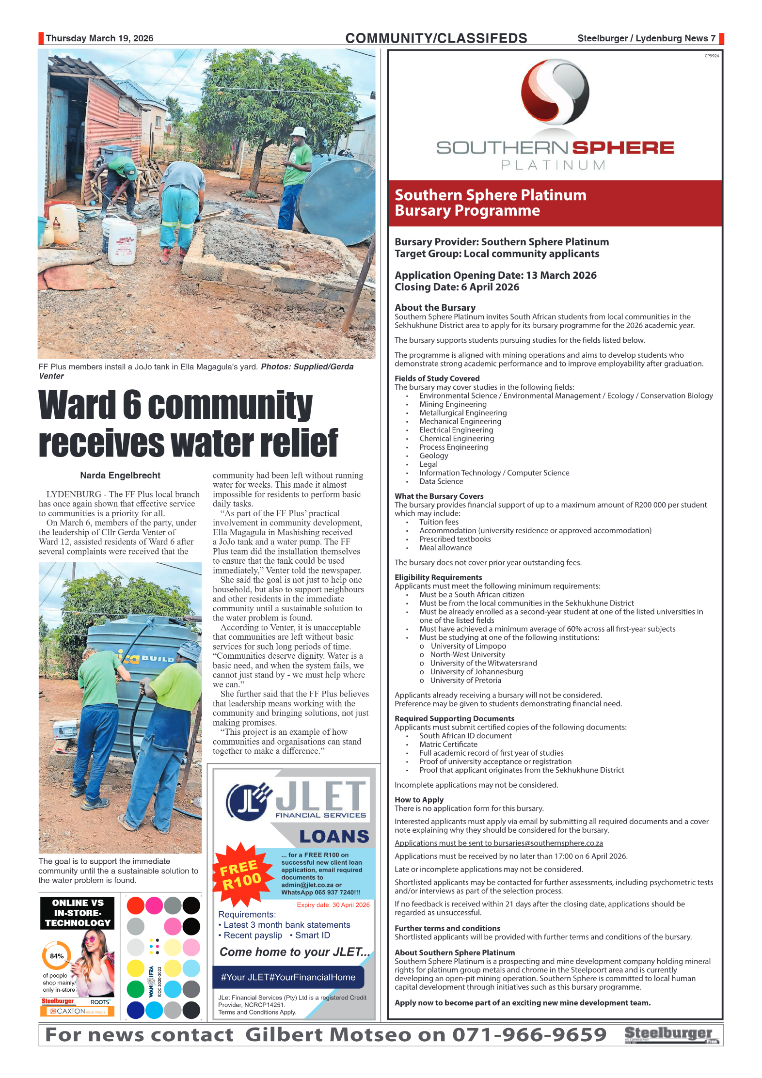 Steelburger News 19 March 2026 page 7