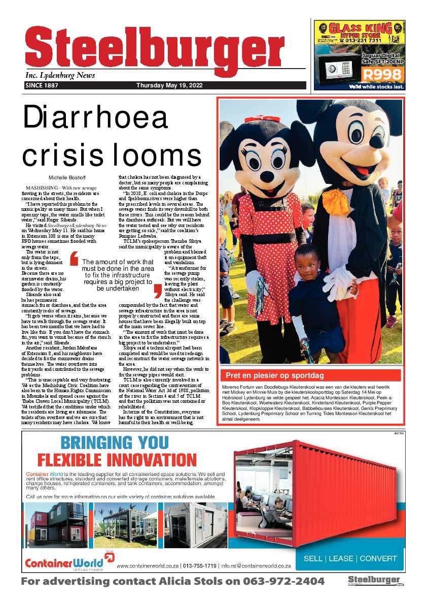 Steelburger News 19 May 2022 page 1