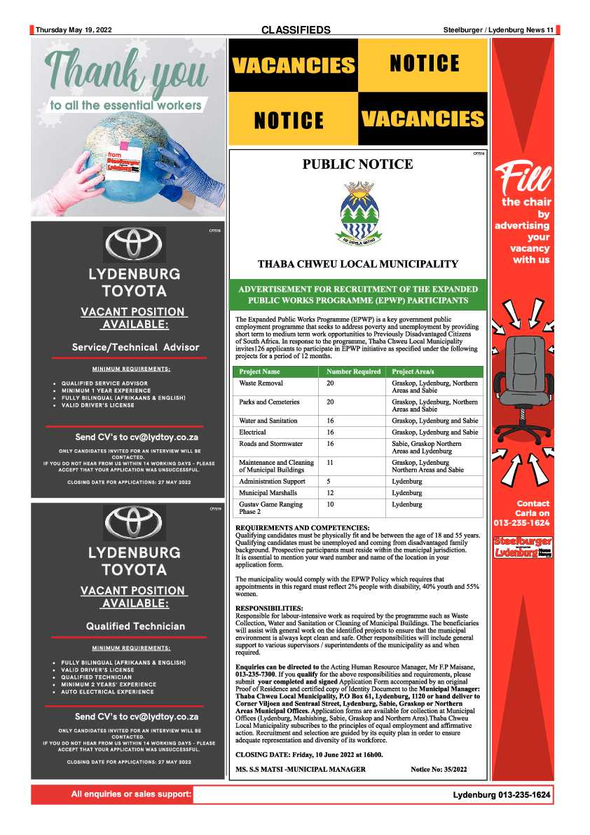 Steelburger News 19 May 2022 page 11