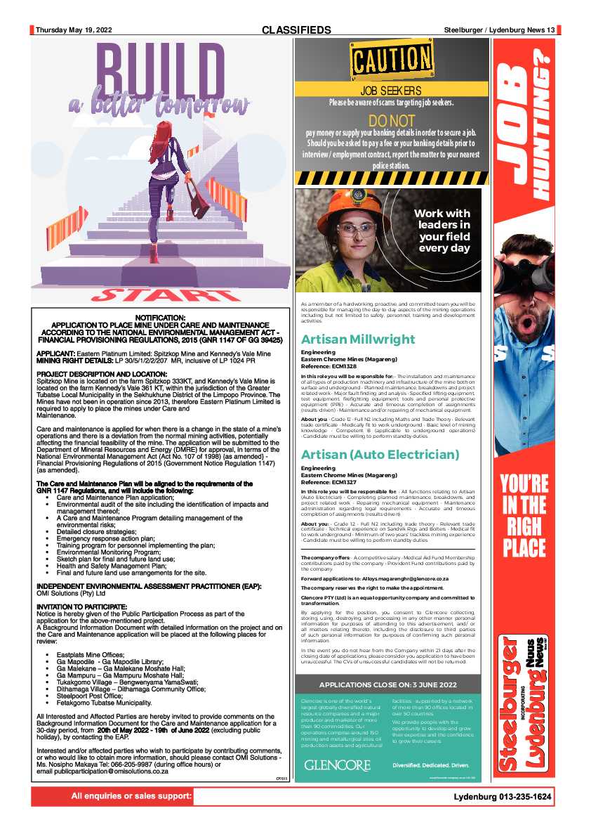 Steelburger News 19 May 2022 page 13