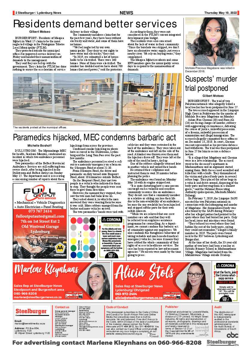 Steelburger News 19 May 2022 page 2