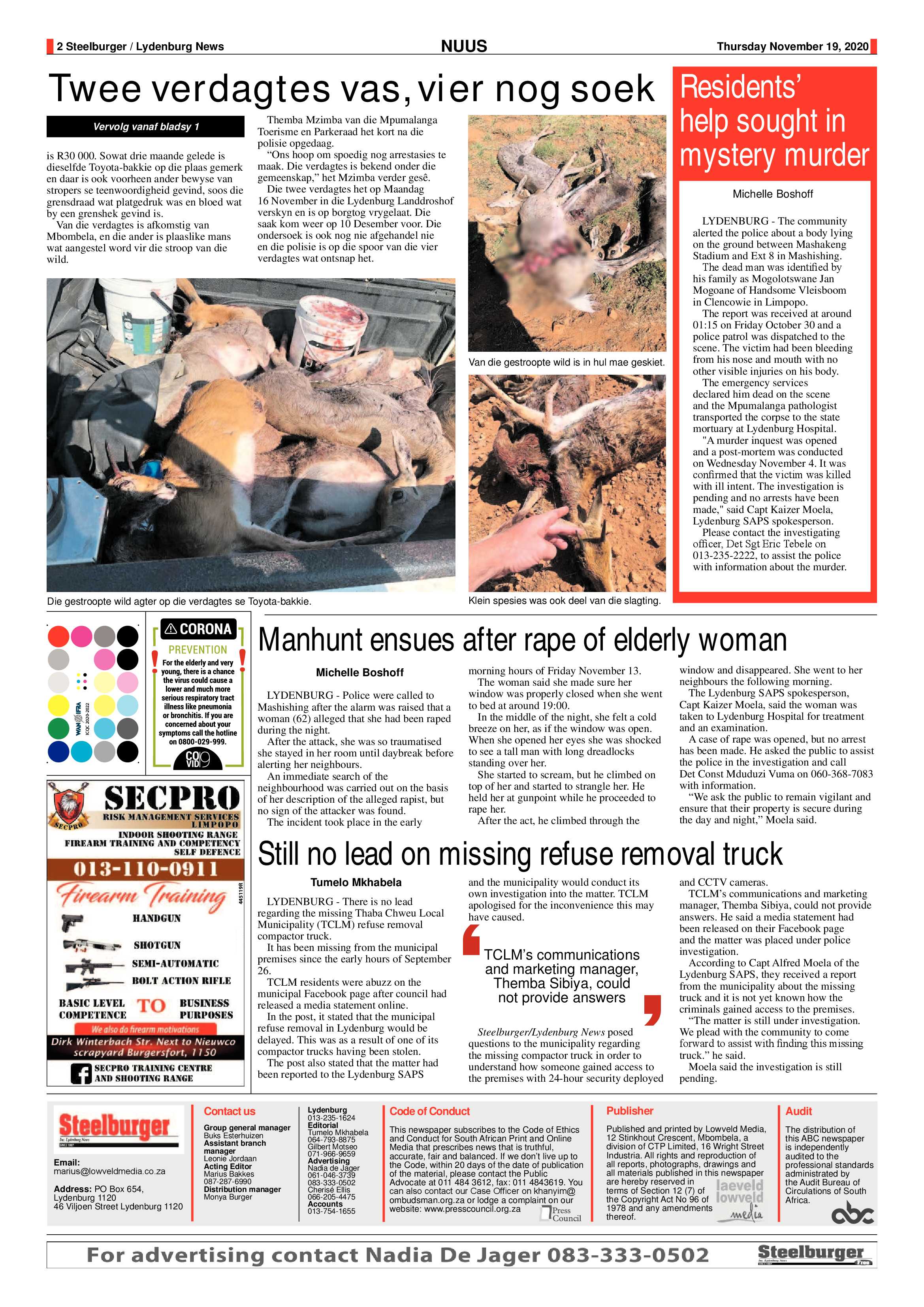 Steelburger News 19 November 2020 page 2