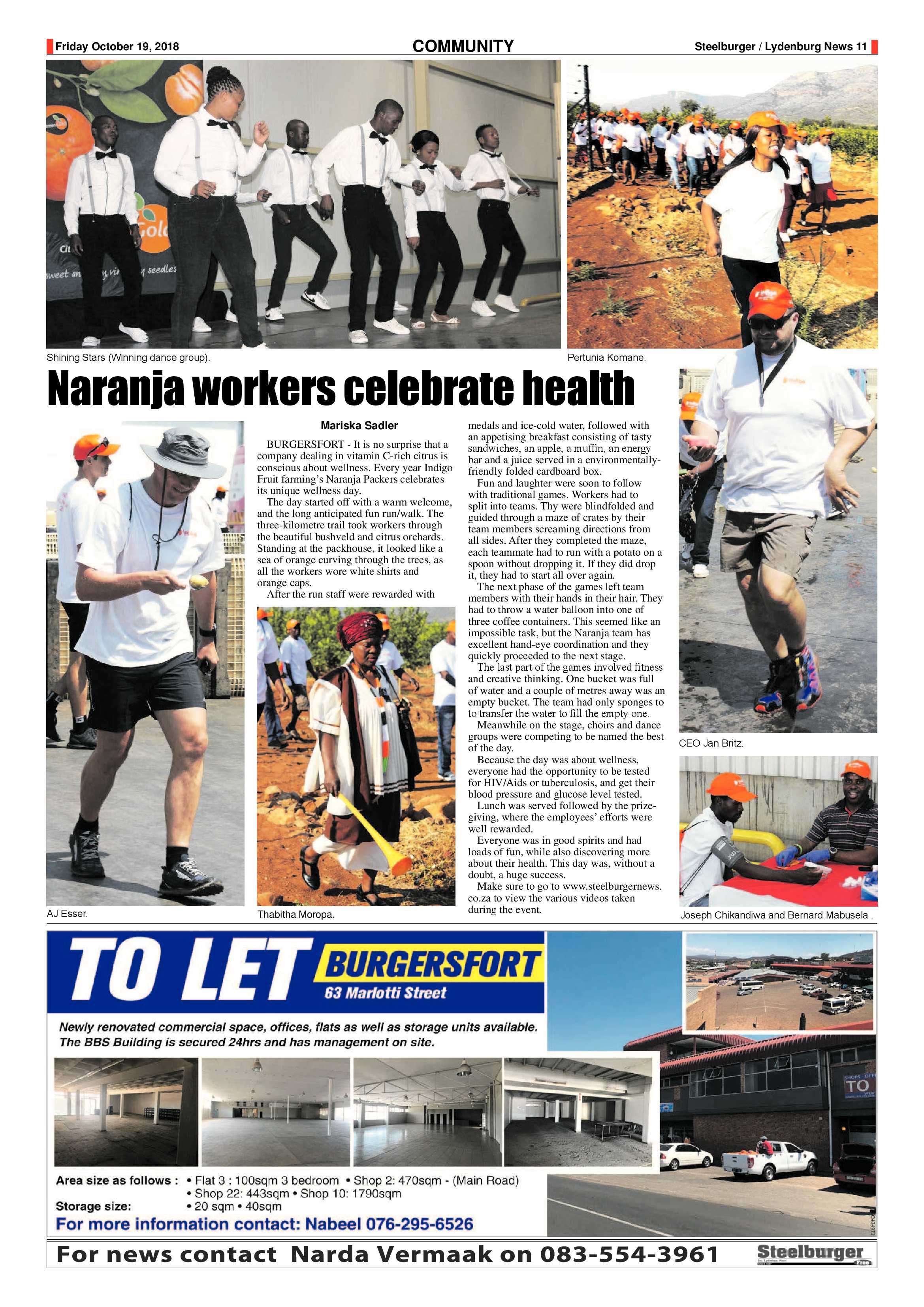 Steelburger News 19 October 2018 page 11