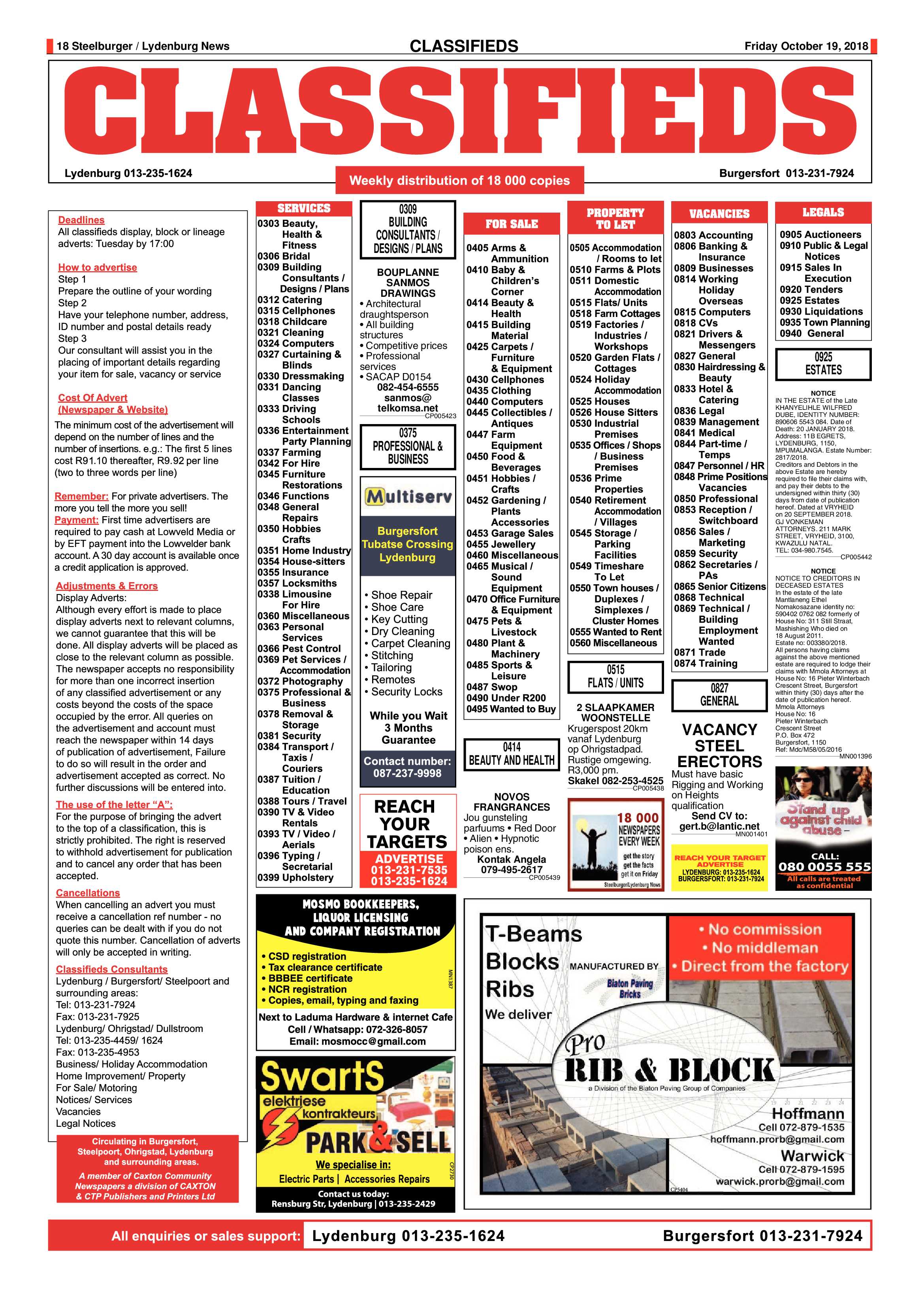 Steelburger News 19 October 2018 page 18