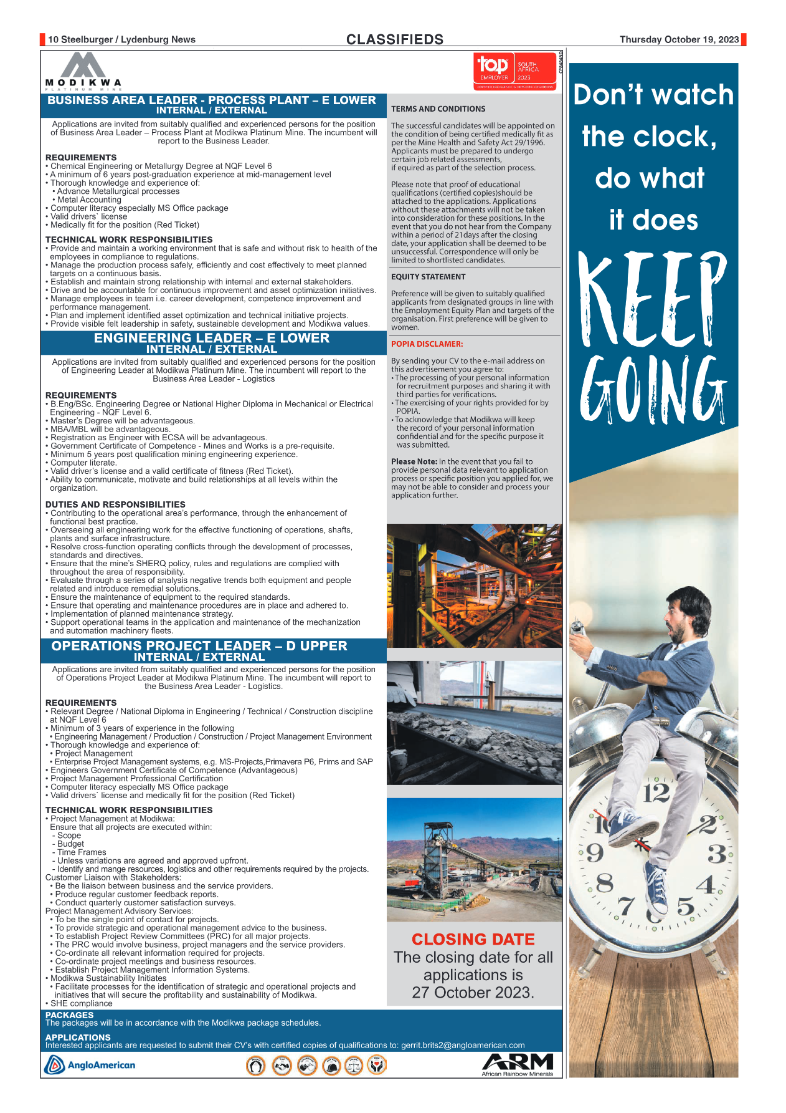 Steelburger News 19 October 2023 page 10