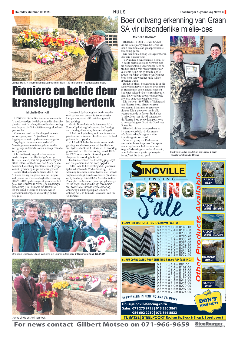 Steelburger News 19 October 2023 page 3