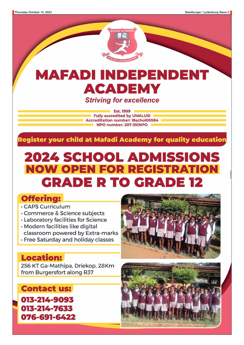 Steelburger News 19 October 2023 page 5