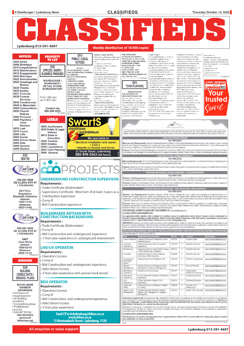 Steelburger News 19 October 2023 page 8