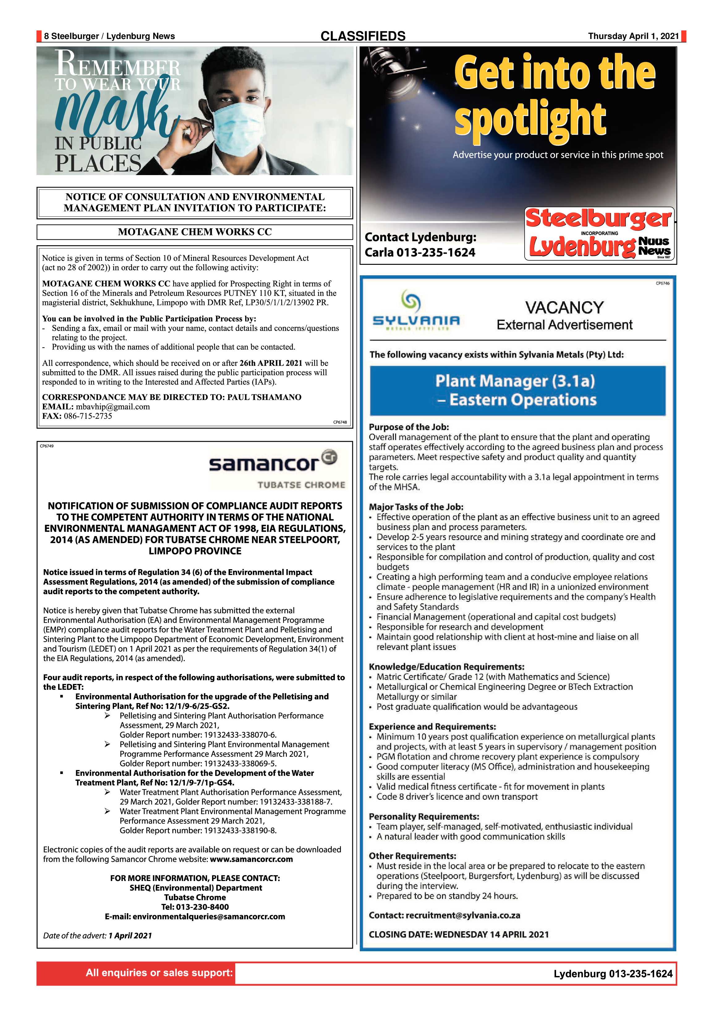 Steelburger News 1 April 2021 page 8