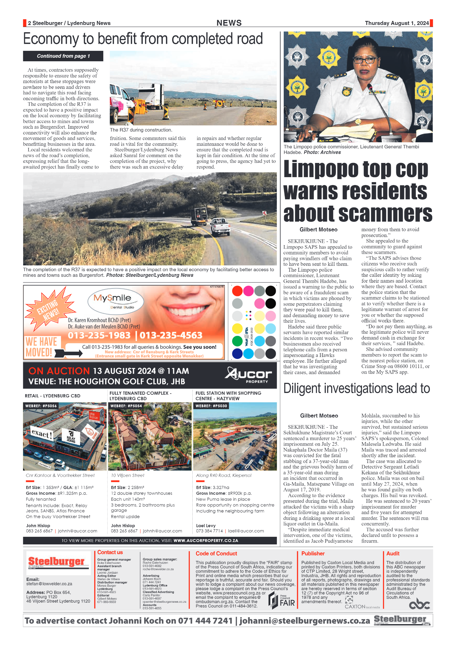 Steelburger News 1 August 2024 page 2