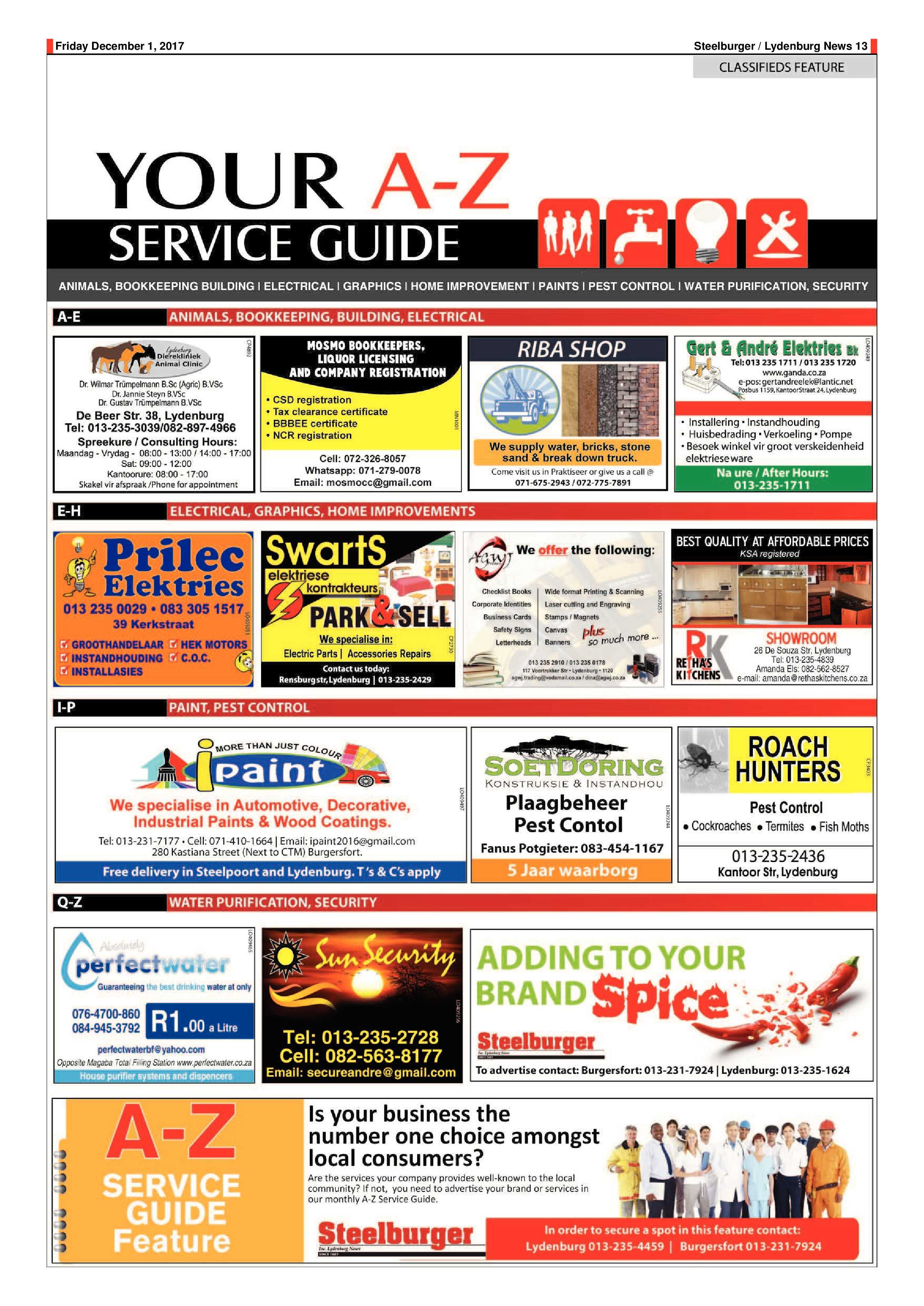 Steelburger News 1 December 2017 page 13