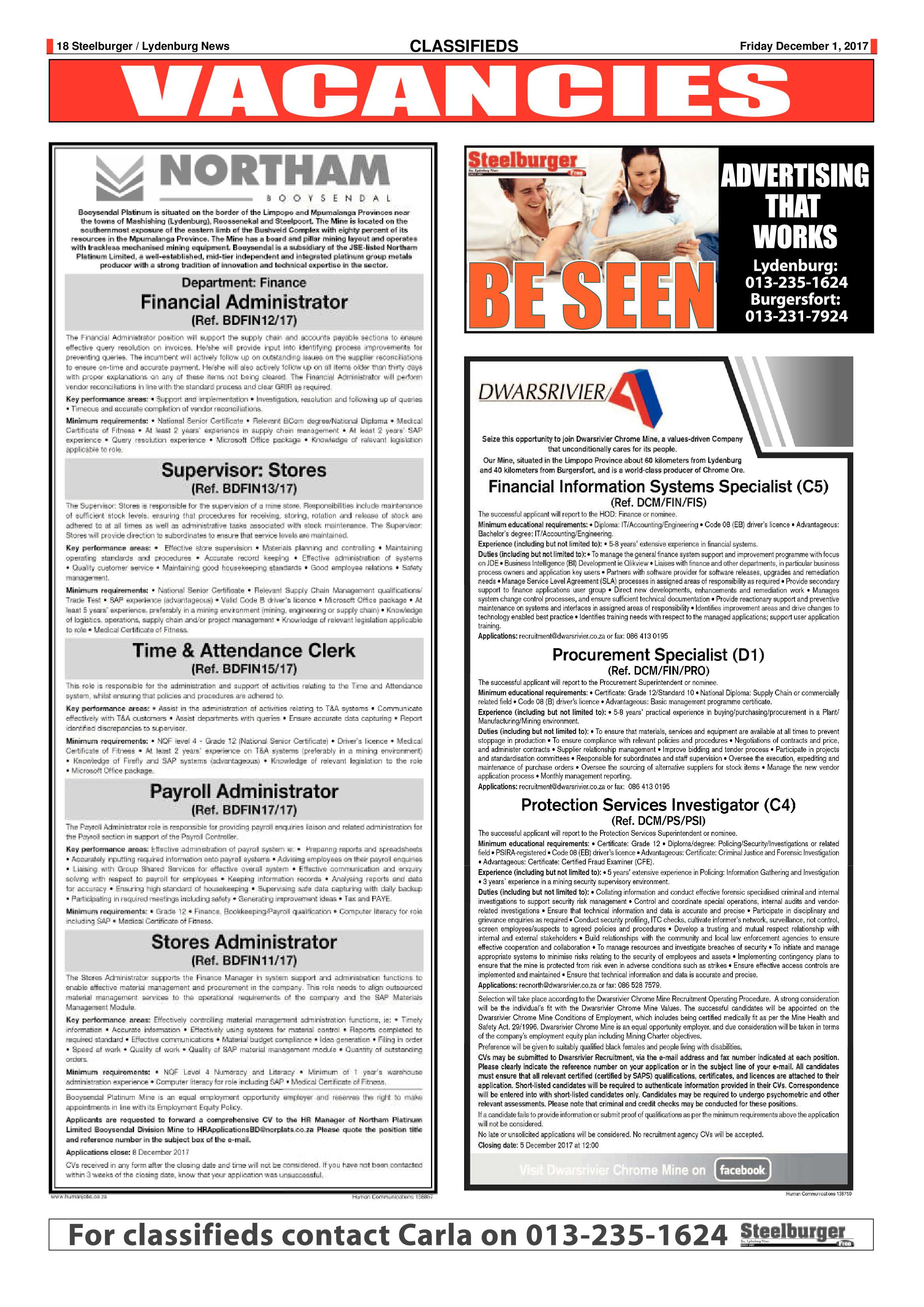 Steelburger News 1 December 2017 page 18