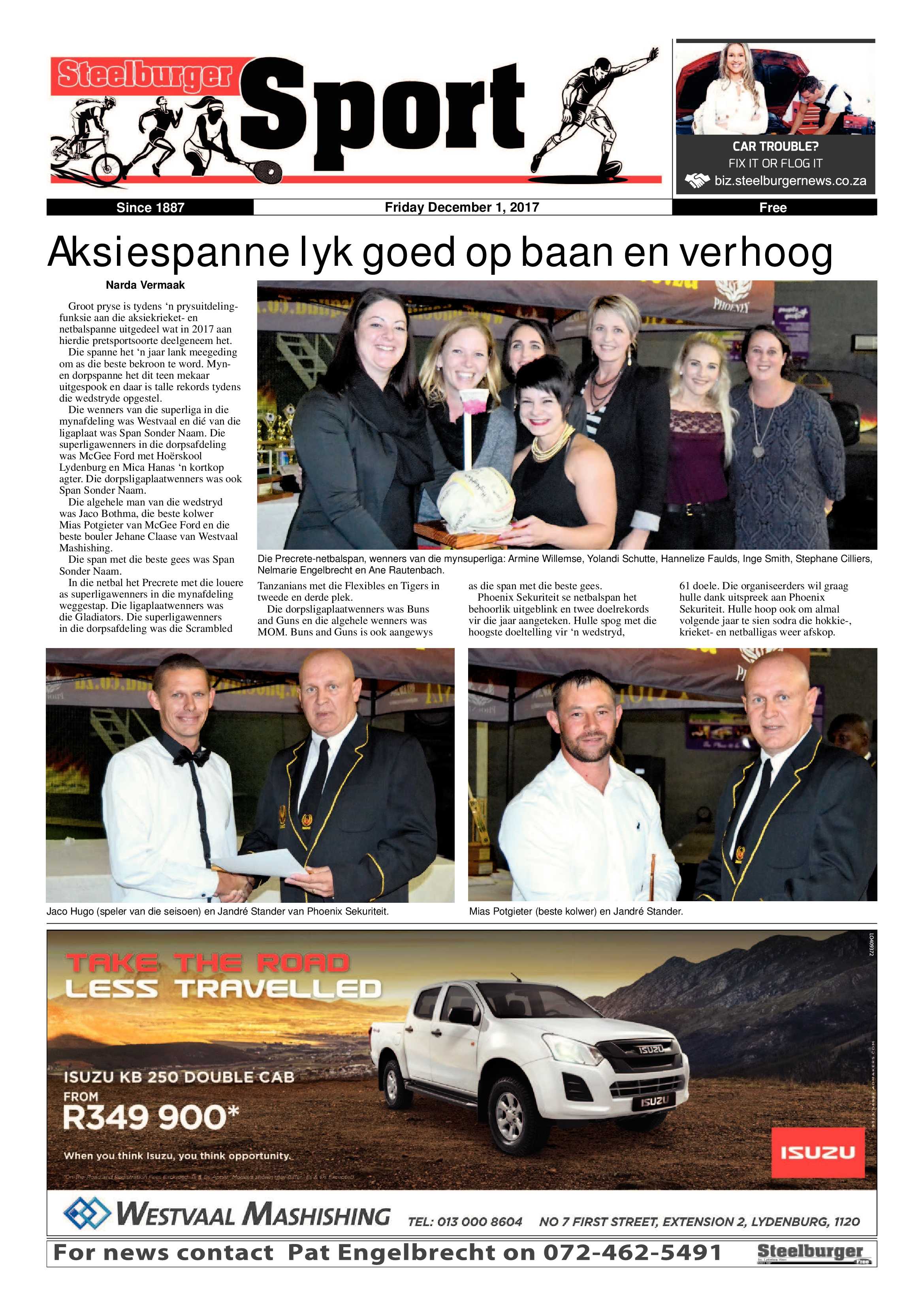 Steelburger News 1 December 2017 page 20