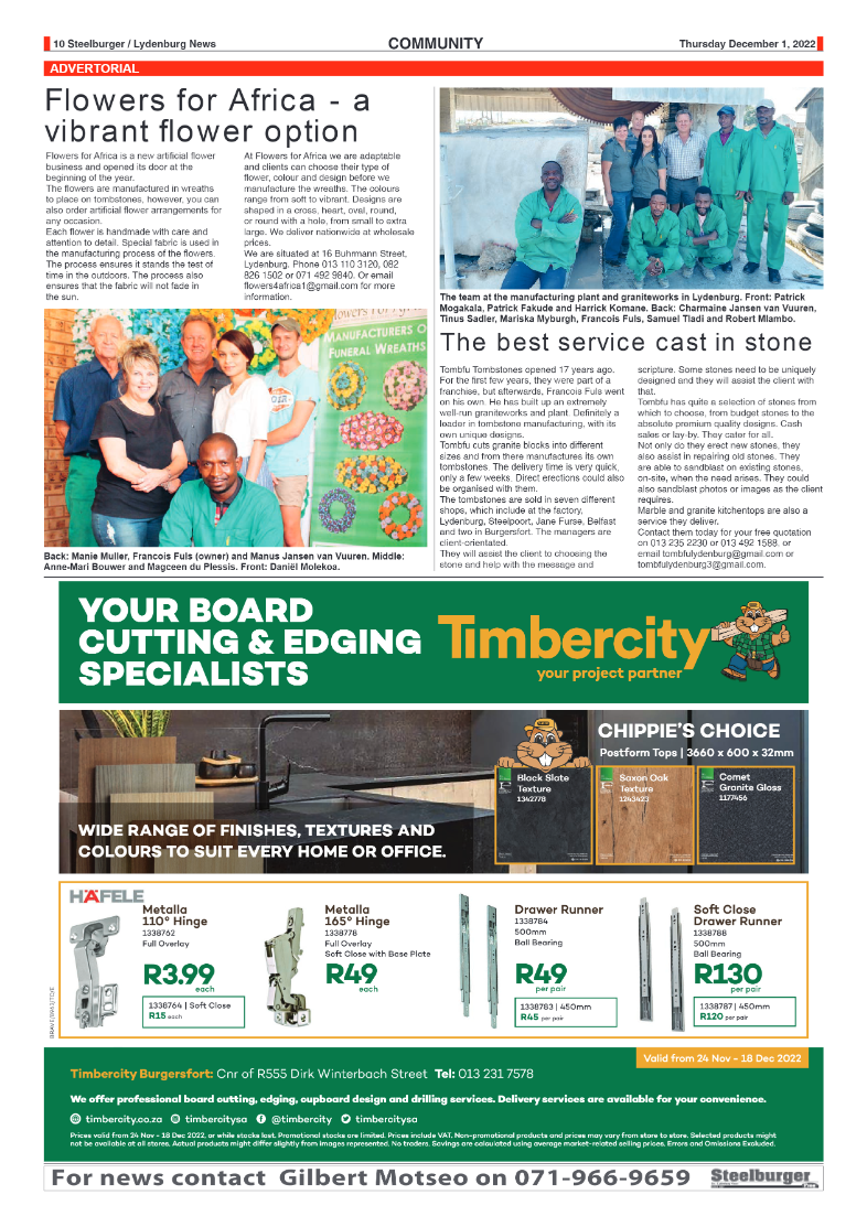 Steelburger News 1 December 2022 page 10