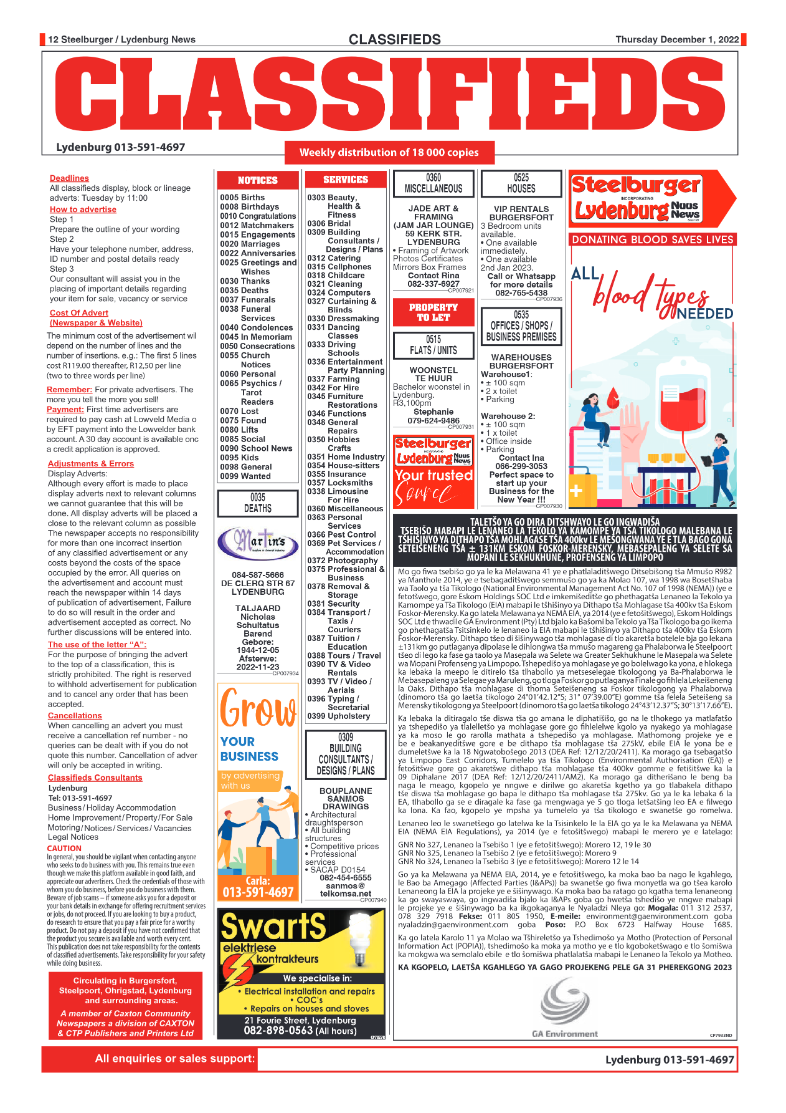 Steelburger News 1 December 2022 page 12