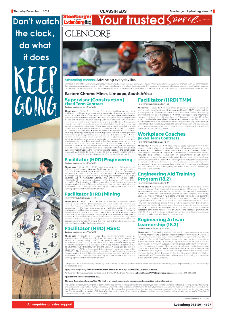 Steelburger News 1 December 2022 page 13