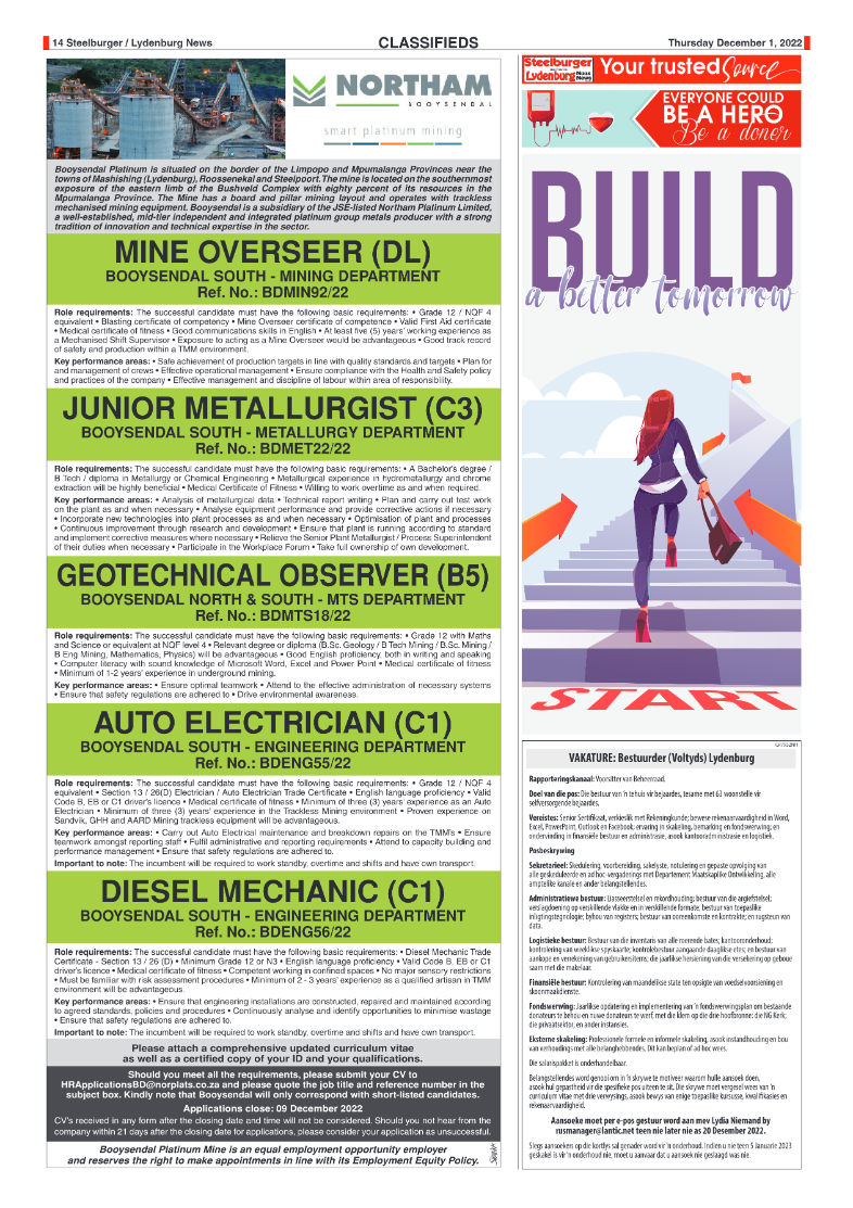 Steelburger News 1 December 2022 page 14