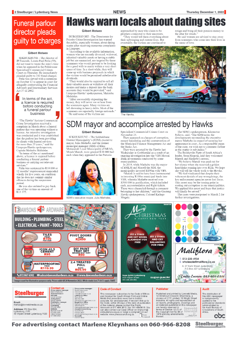 Steelburger News 1 December 2022 page 2