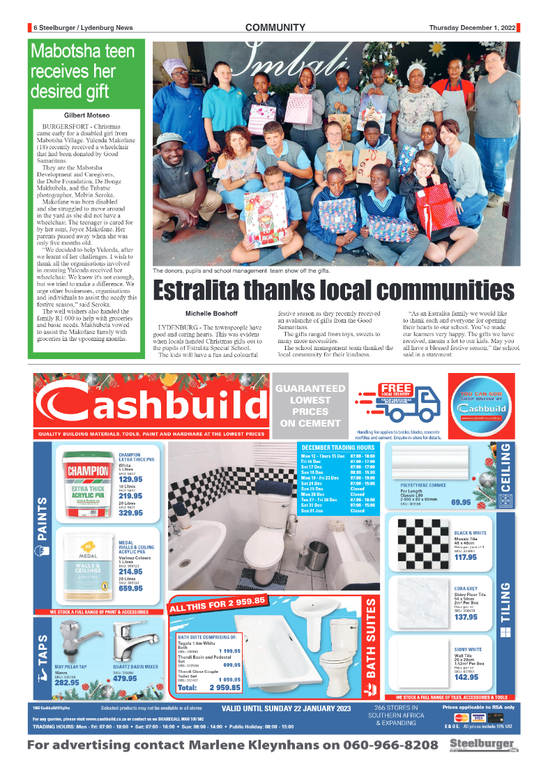 Steelburger News 1 December 2022 page 6