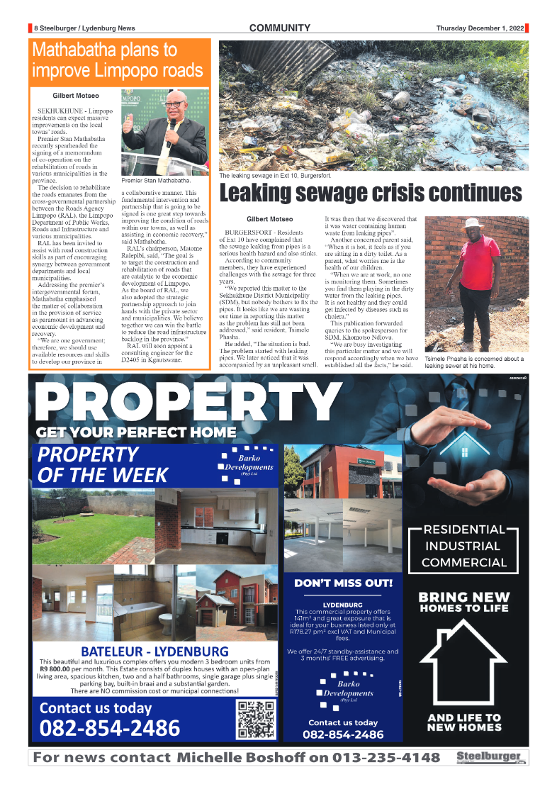 Steelburger News 1 December 2022 page 8