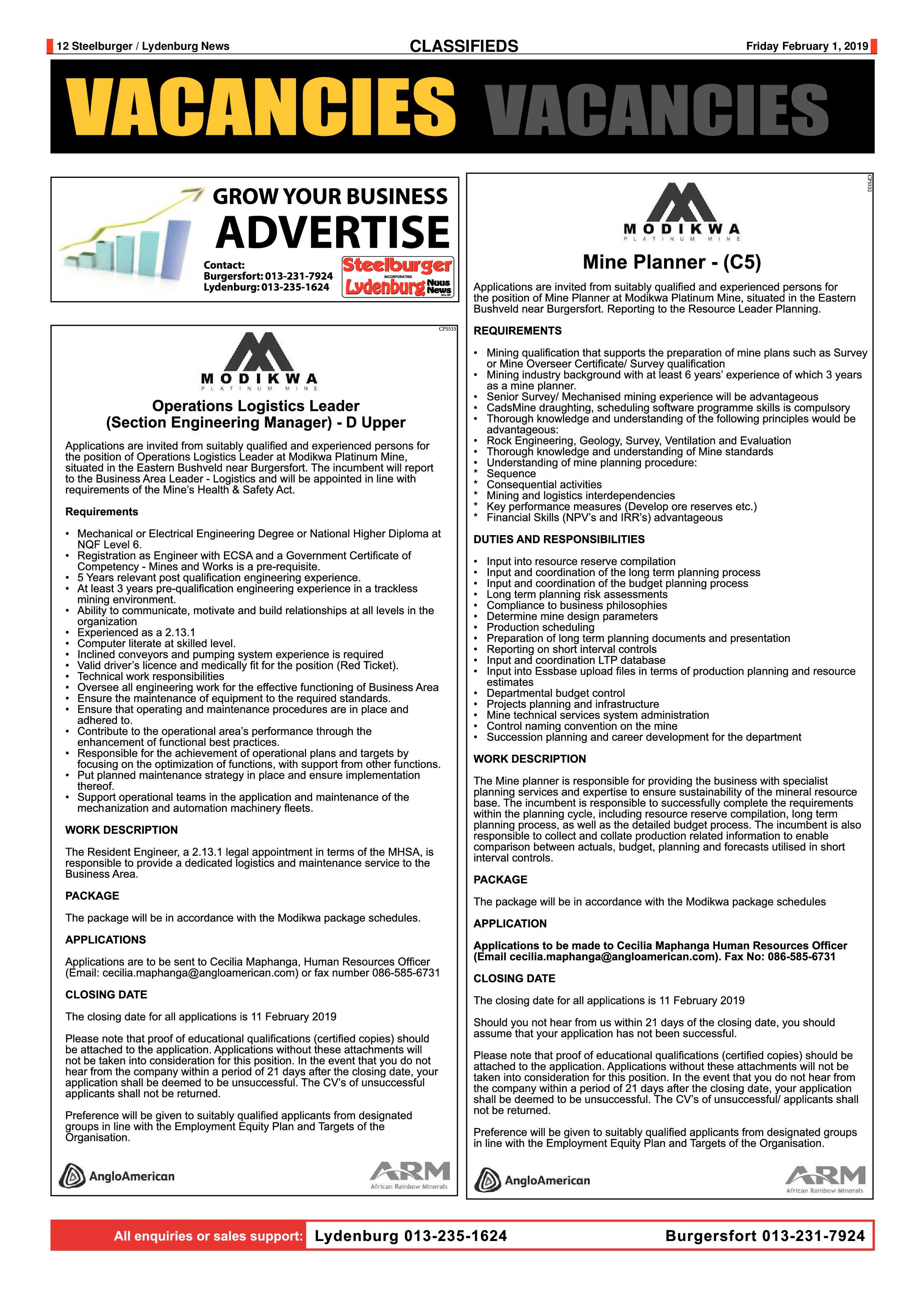 Steelburger News 1 February 2019 page 12