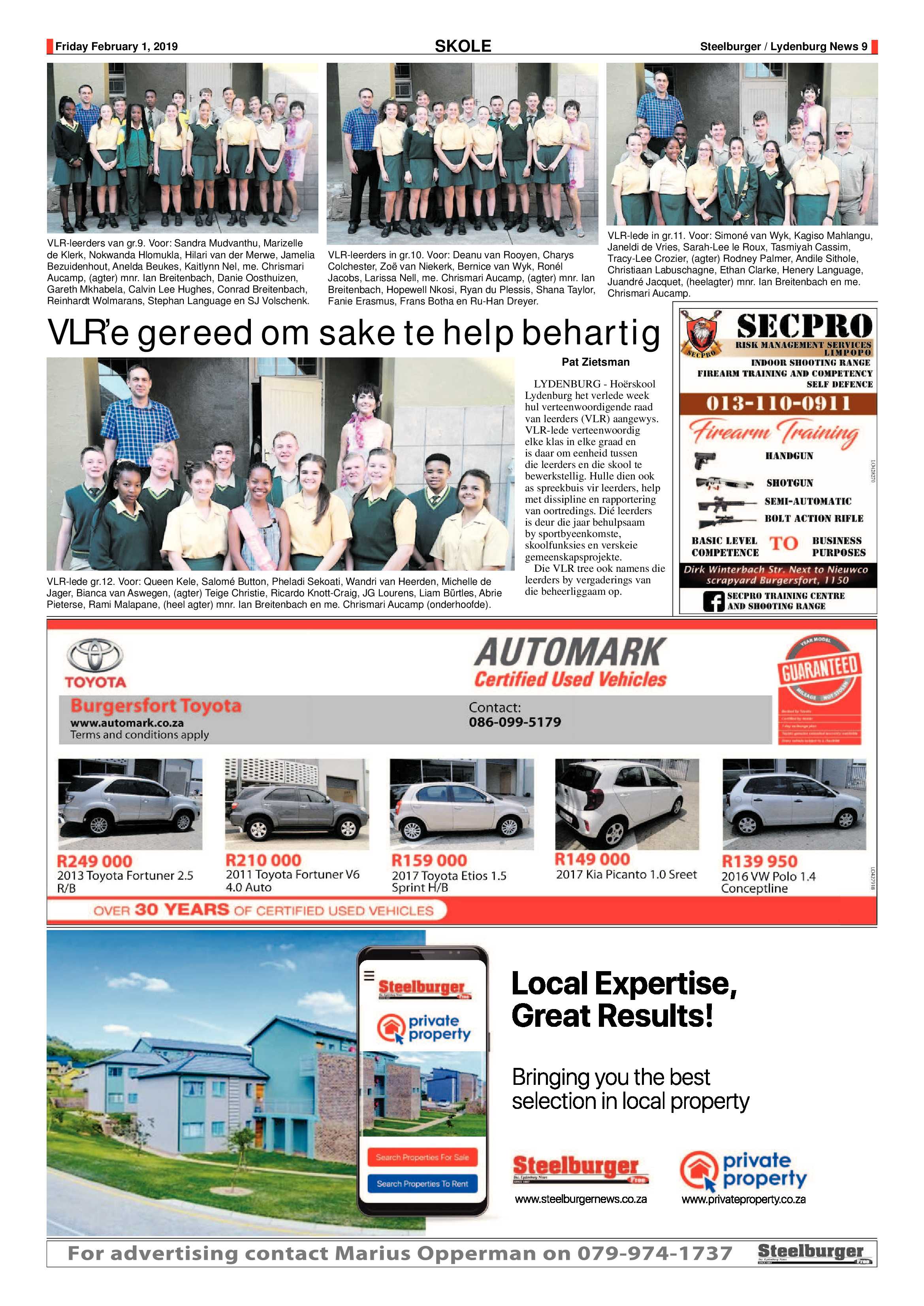 Steelburger News 1 February 2019 page 9