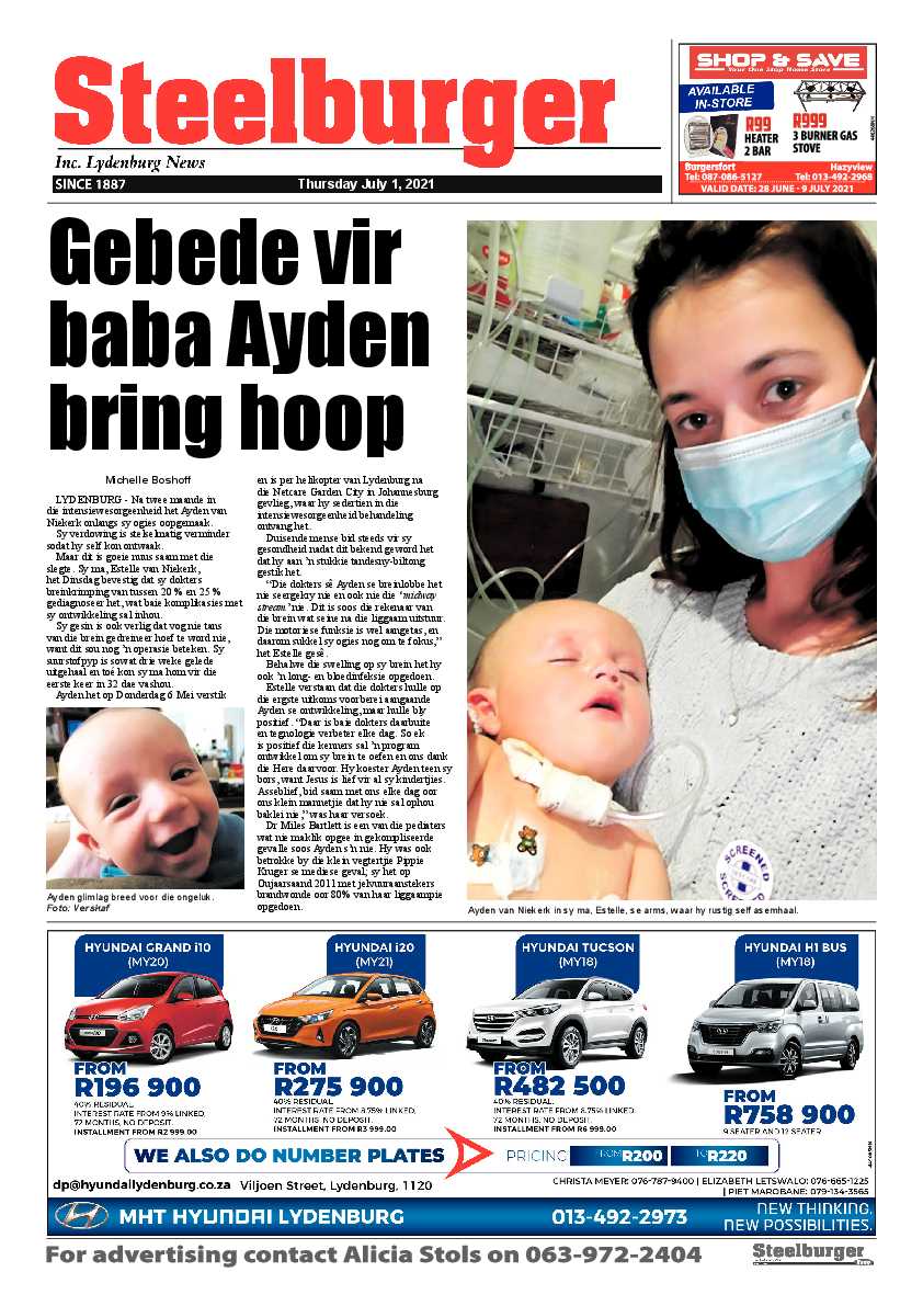 Steelburger News 1 July 2021 page 1