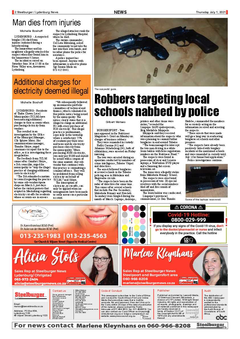 Steelburger News 1 July 2021 page 2
