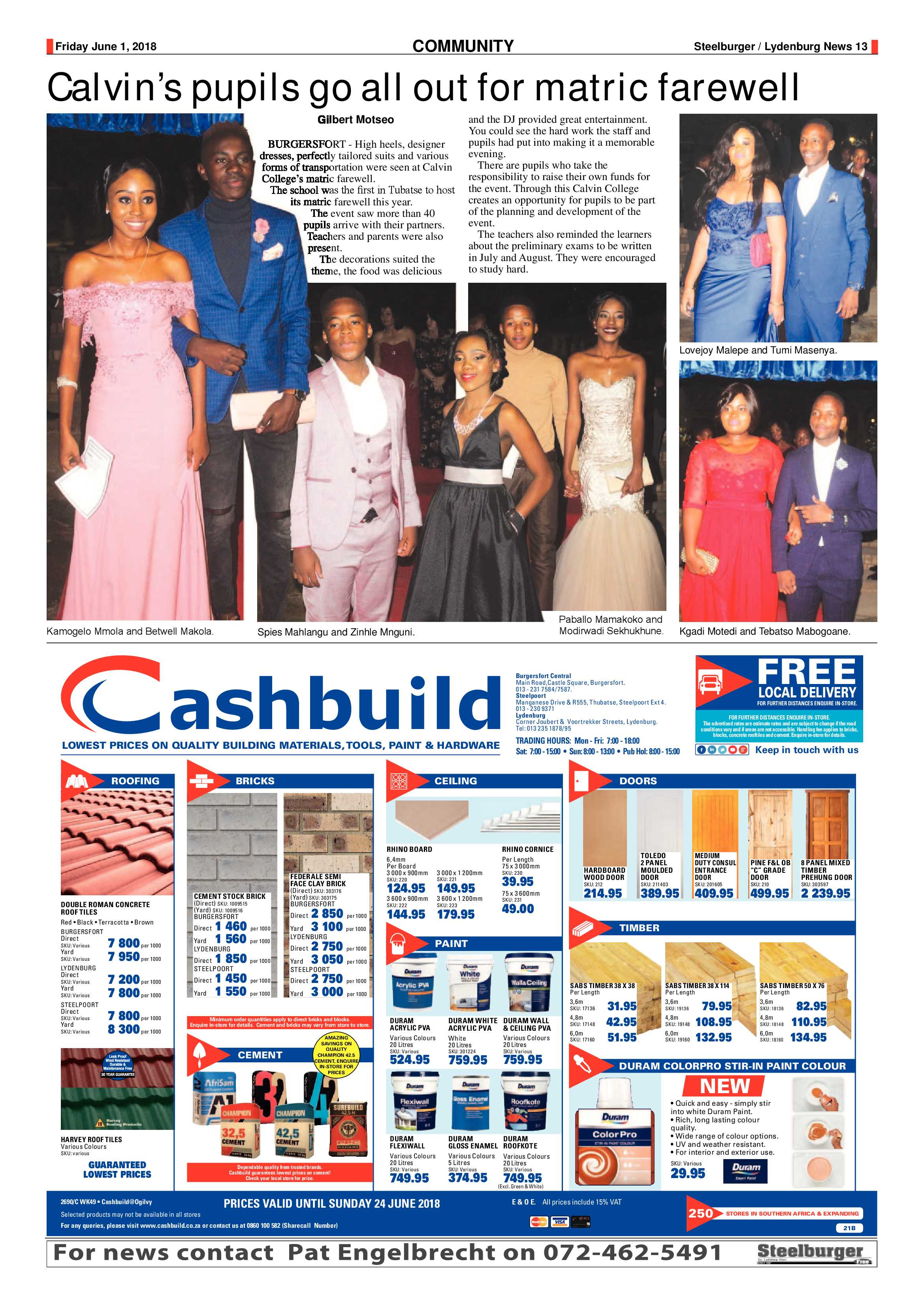 Steelburger News 1 June 2018 page 13