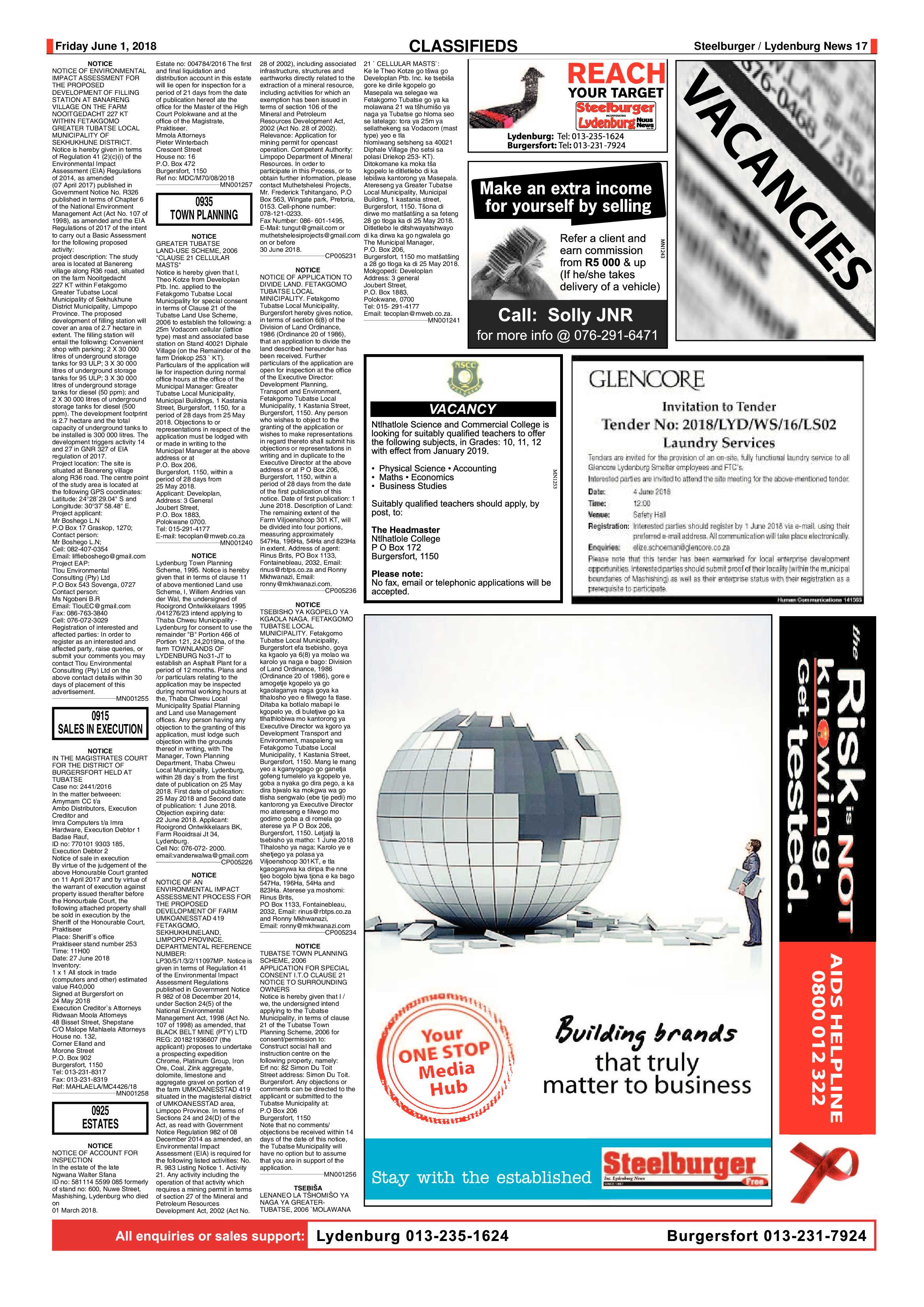 Steelburger News 1 June 2018 page 17