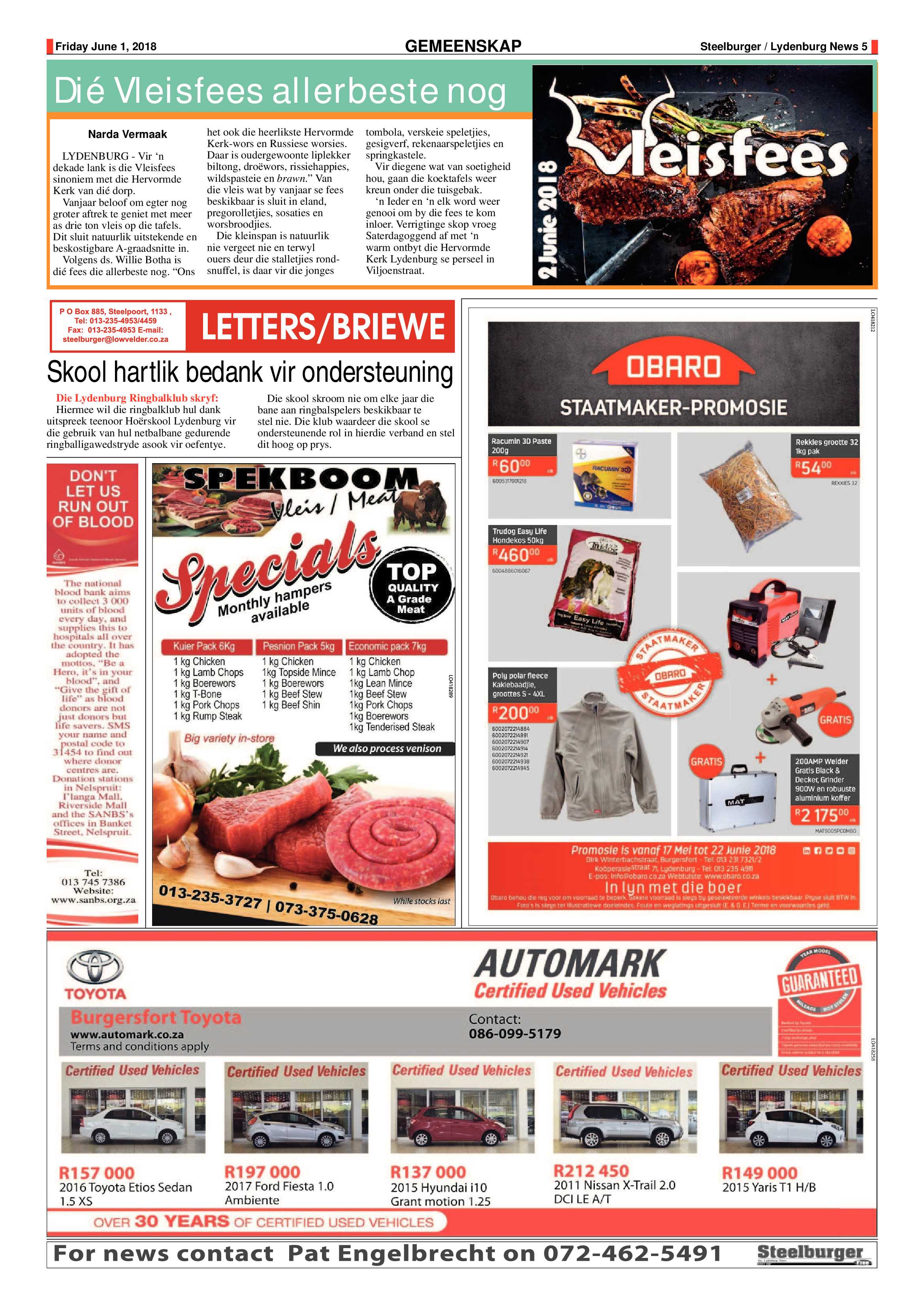 Steelburger News 1 June 2018 page 5