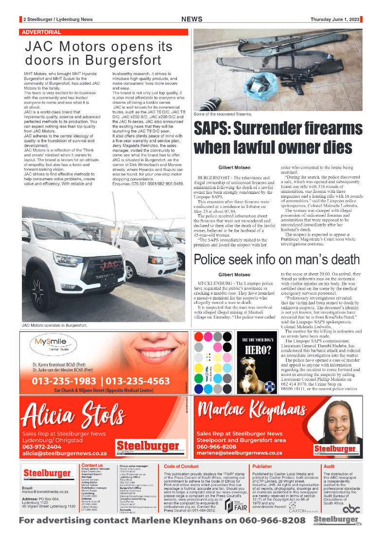 Steelburger News 1 June 2023 page 2