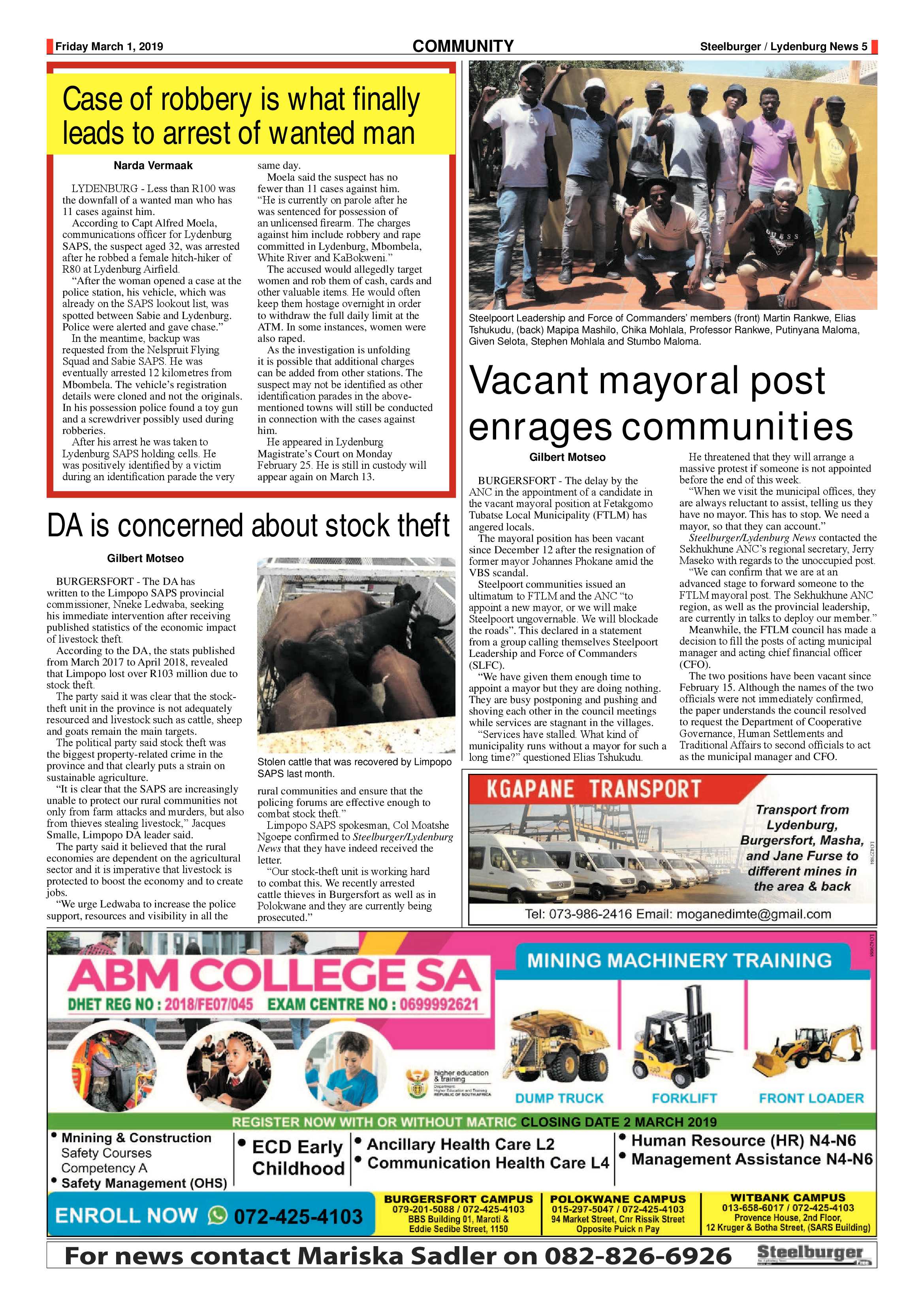 Steelburger News 1 March 2019 page 5