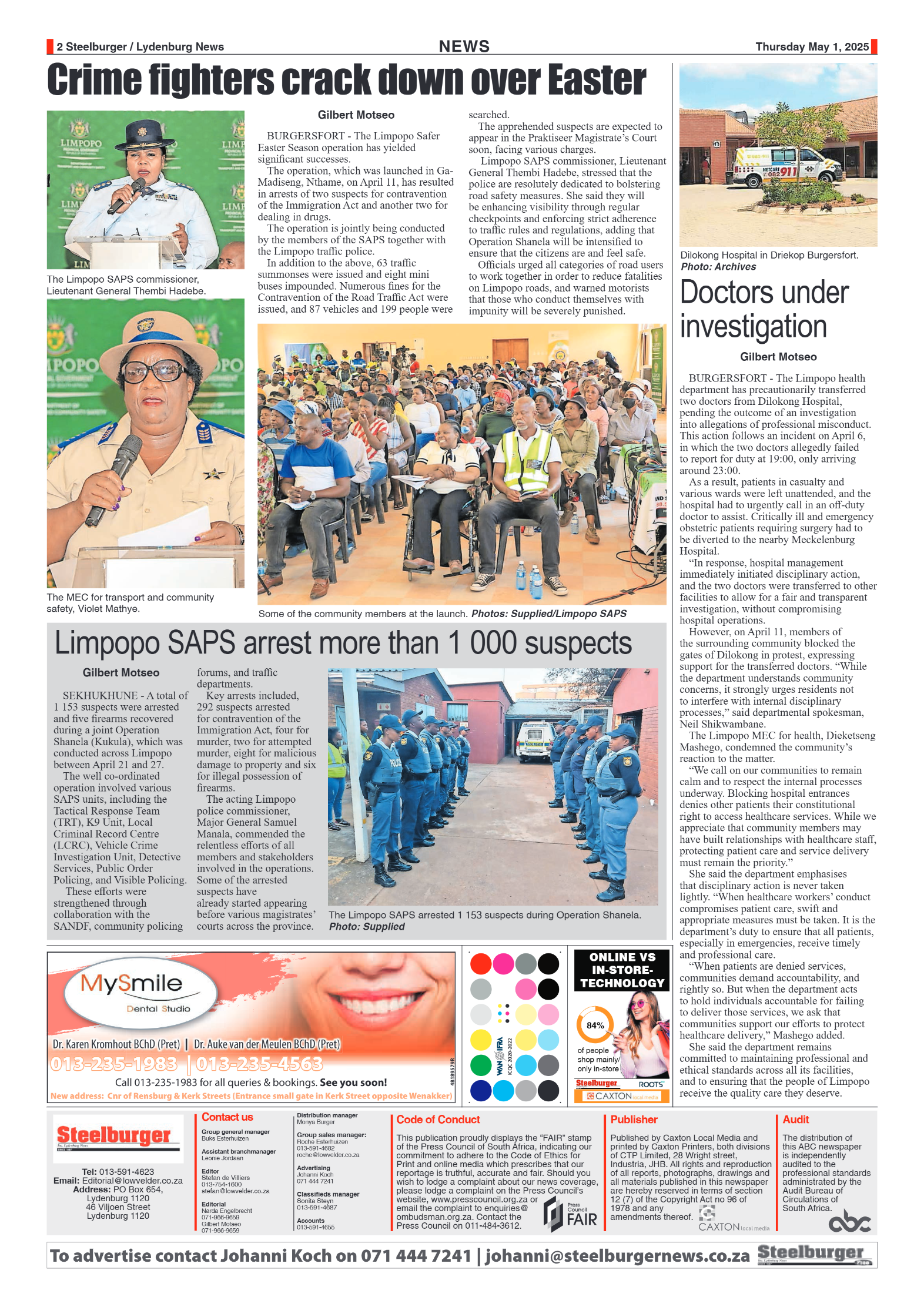 Steelburger News 1 May 2025 page 2