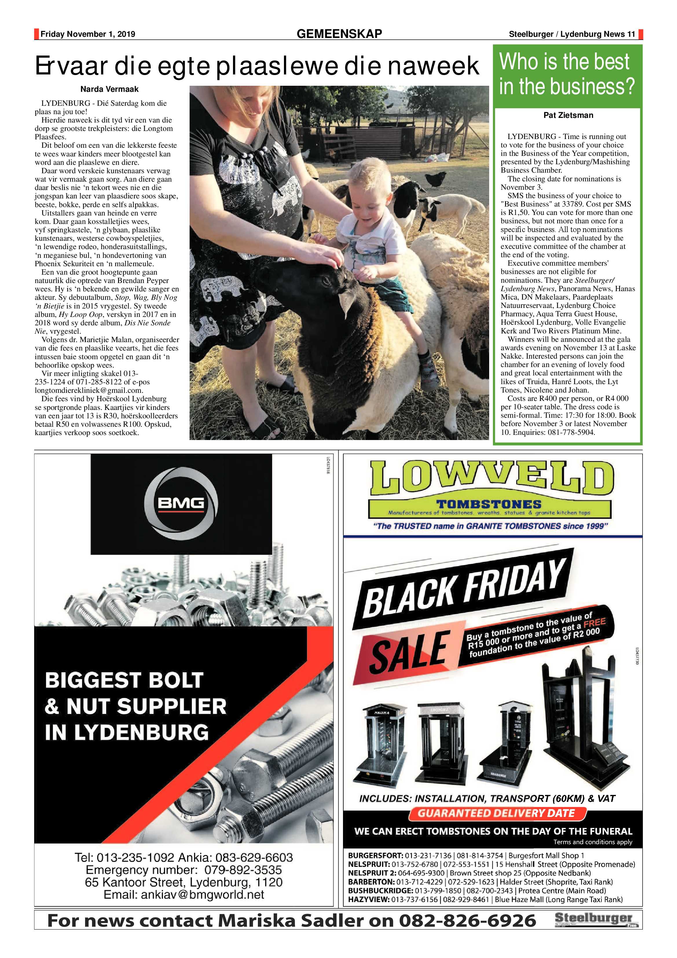 Steelburger News 1 November 2019 page 11