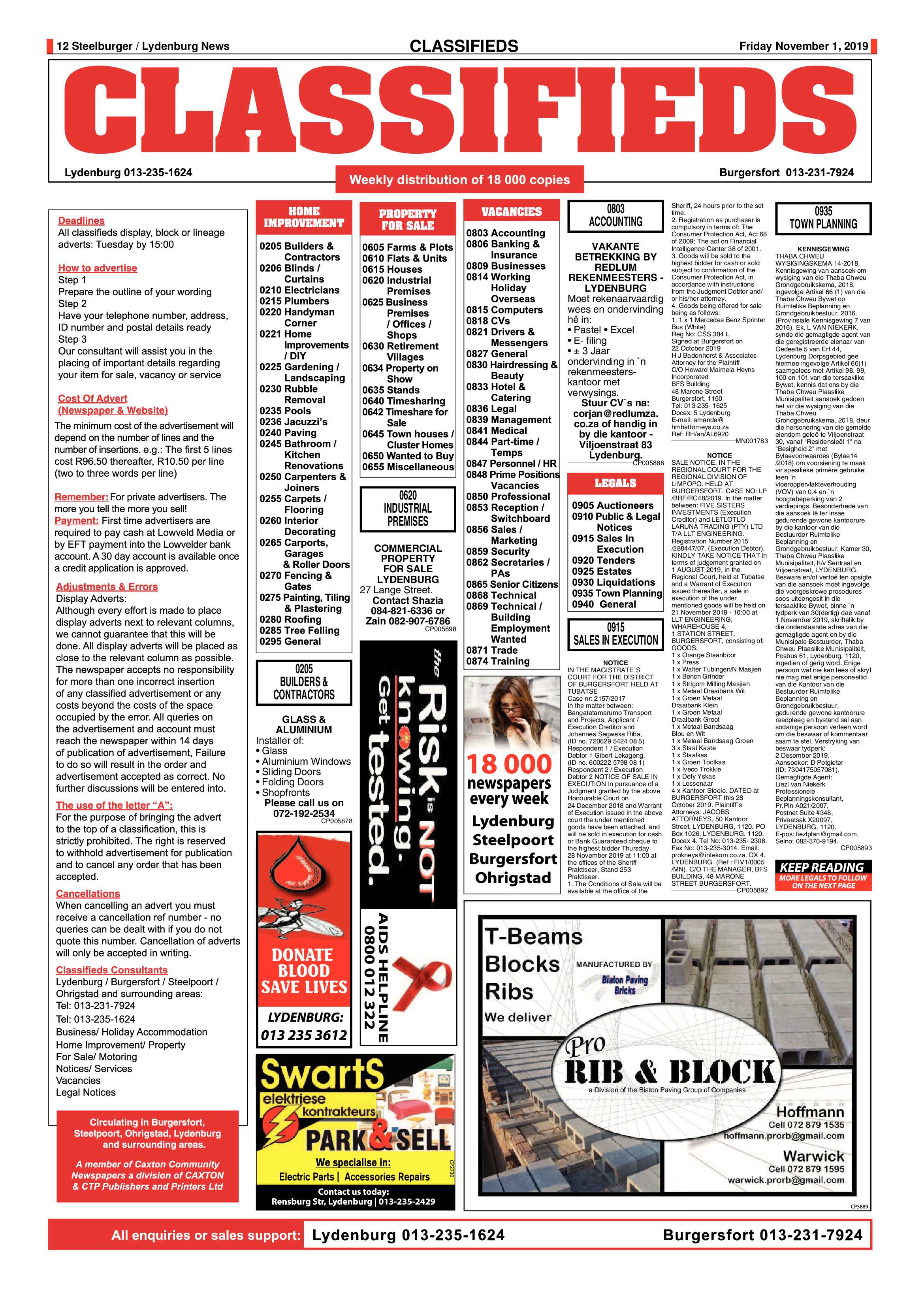 Steelburger News 1 November 2019 page 12