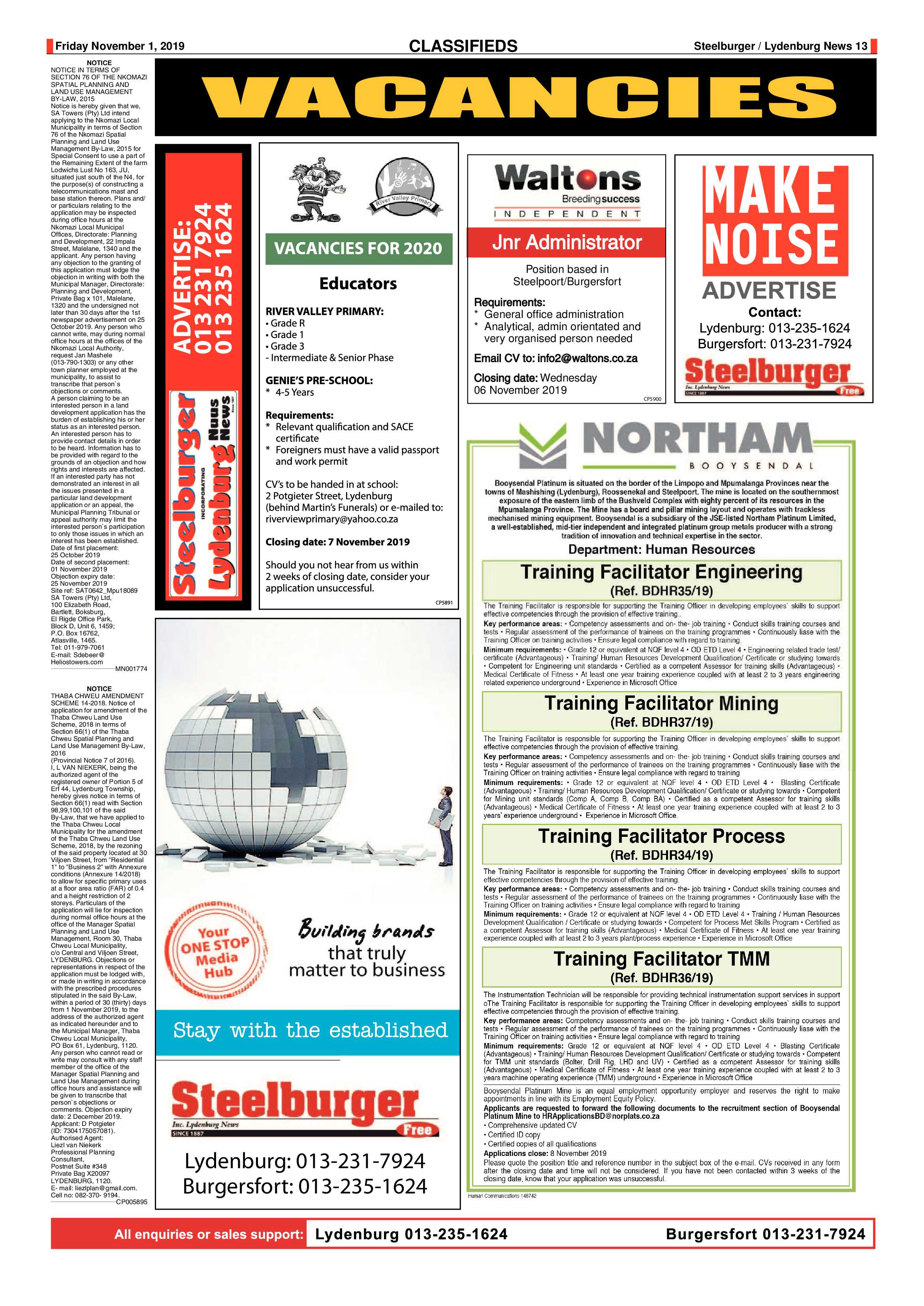 Steelburger News 1 November 2019 page 13