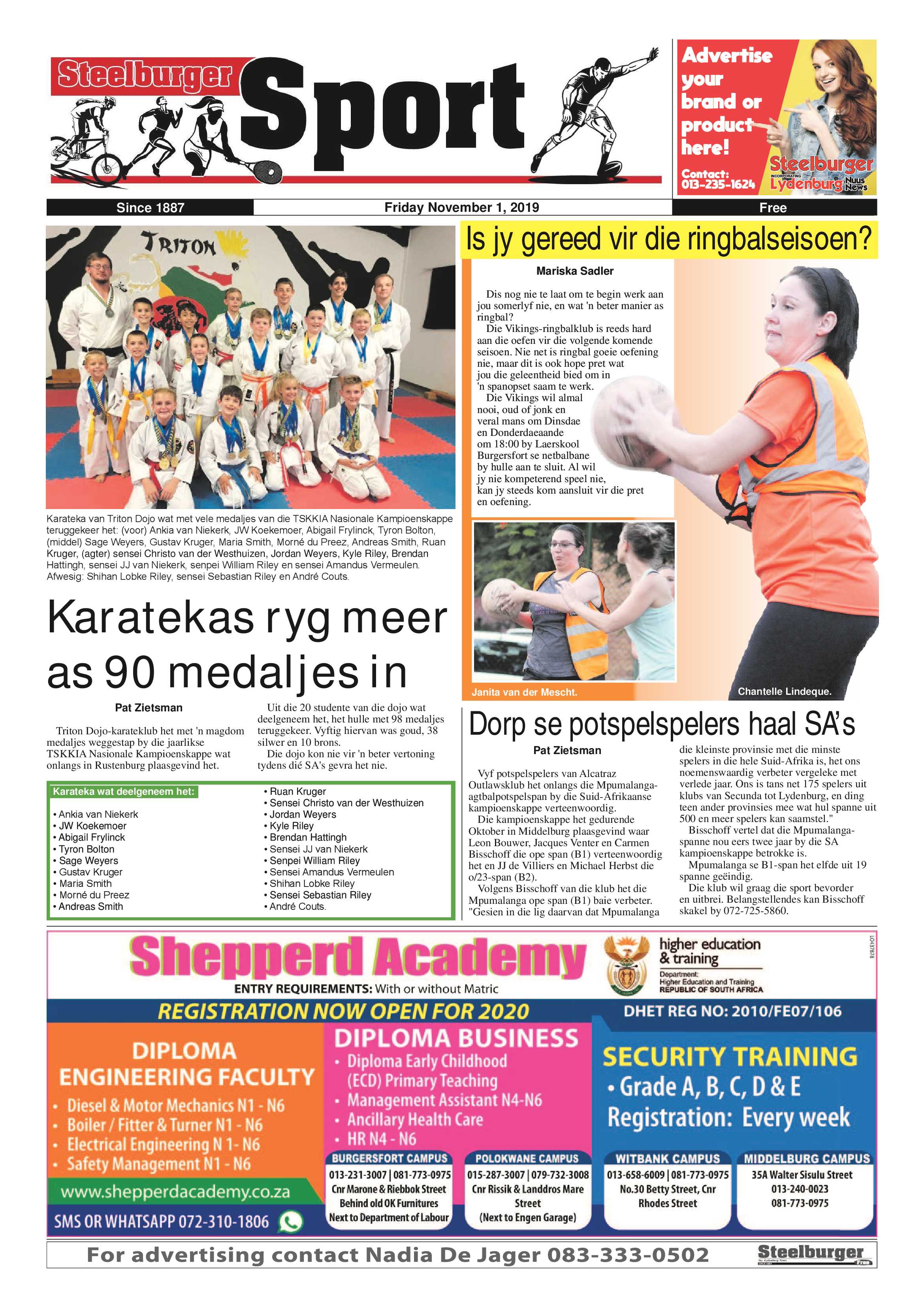 Steelburger News 1 November 2019 page 16