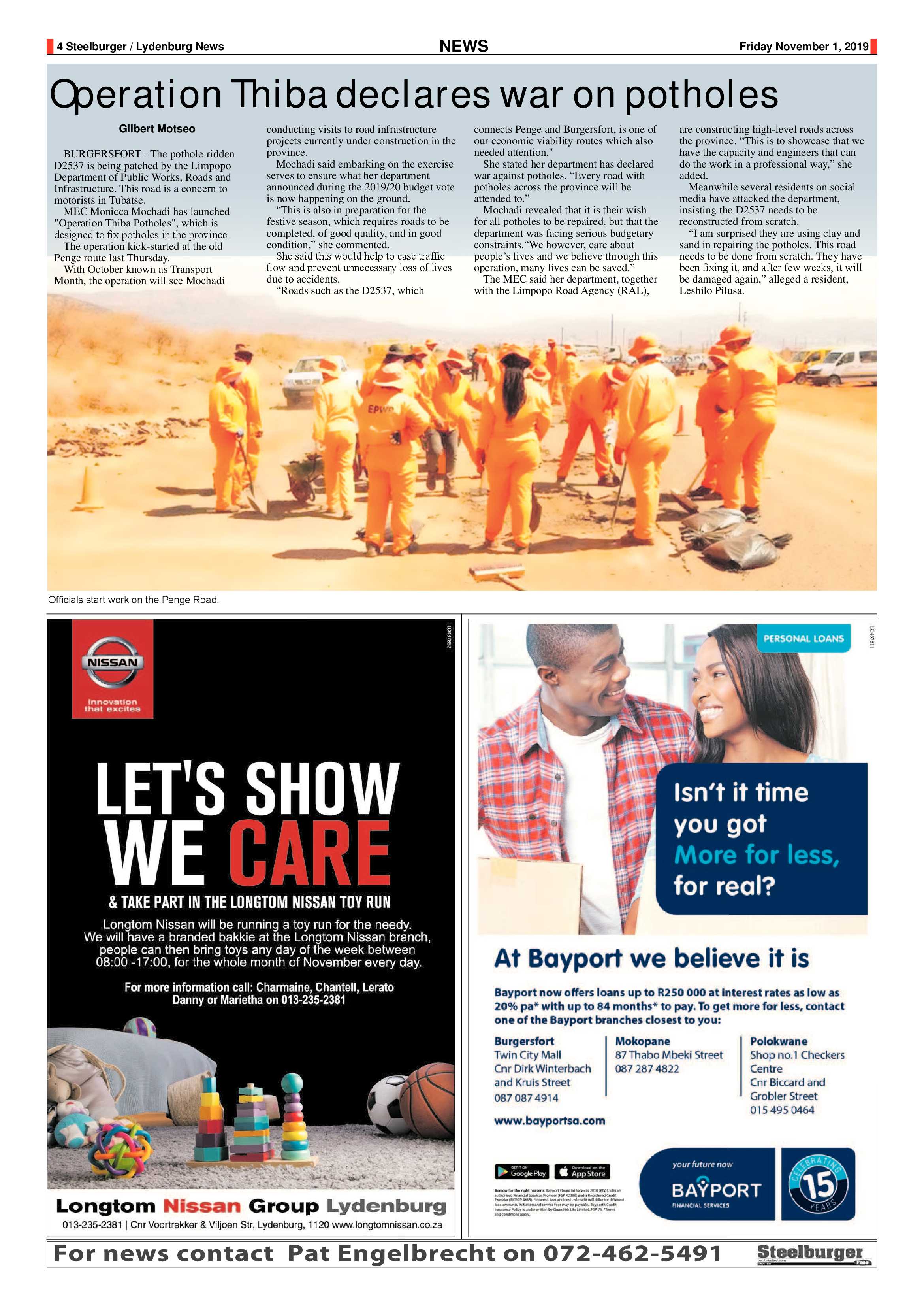 Steelburger News 1 November 2019 page 4