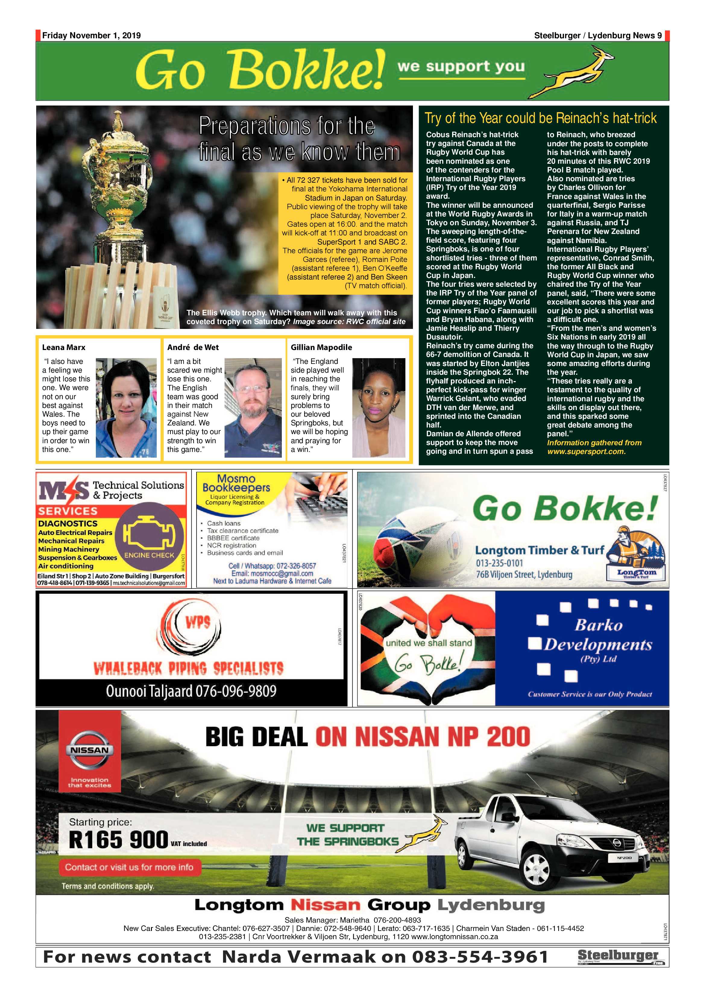 Steelburger News 1 November 2019 page 9