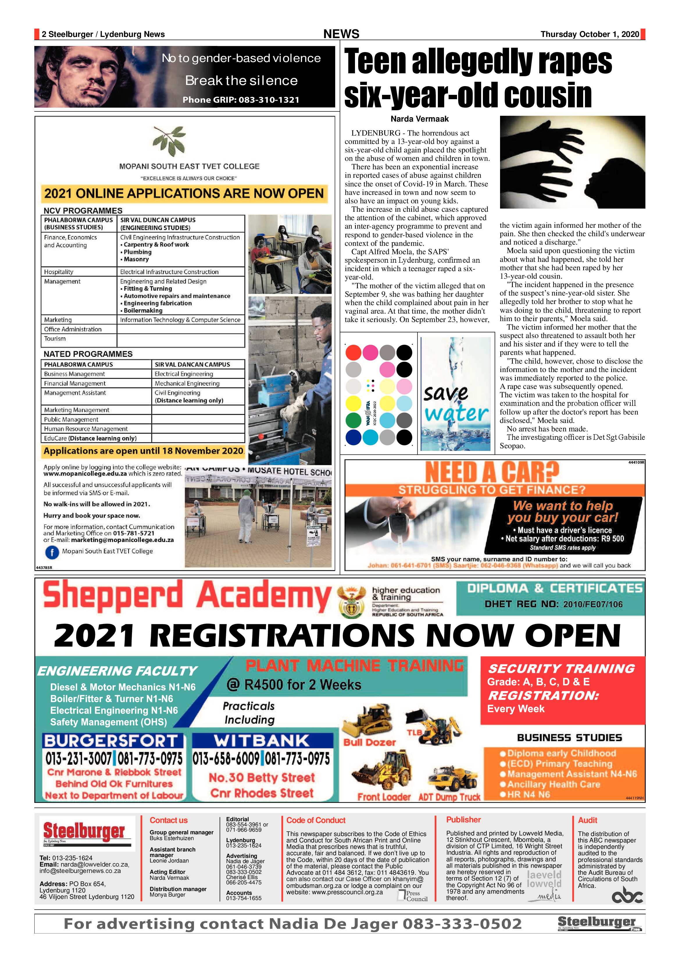 Steelburger News 1 October 2020 page 2