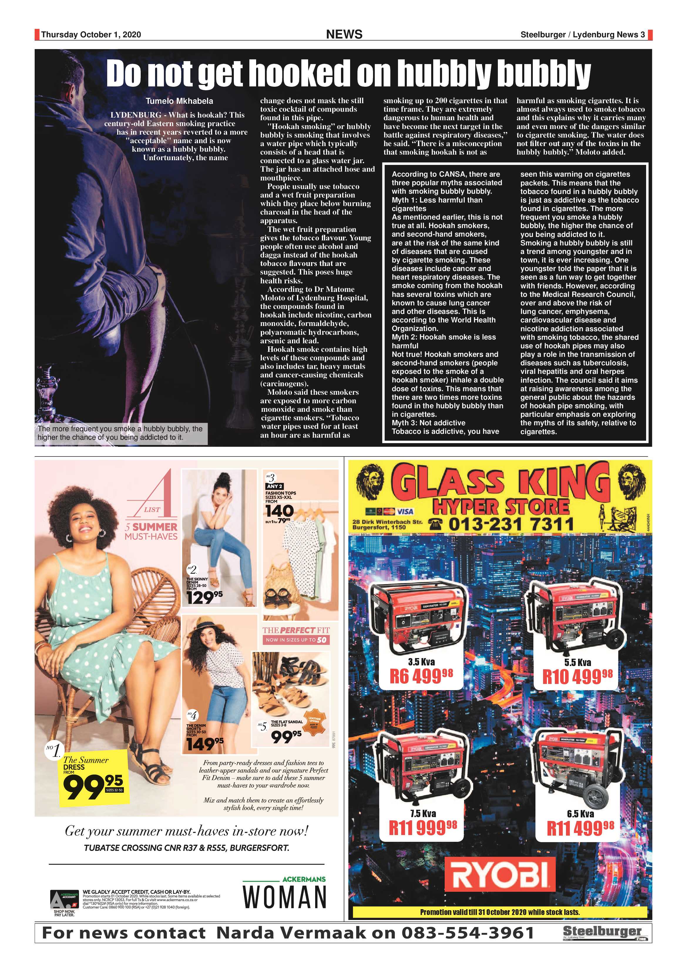 Steelburger News 1 October 2020 page 3