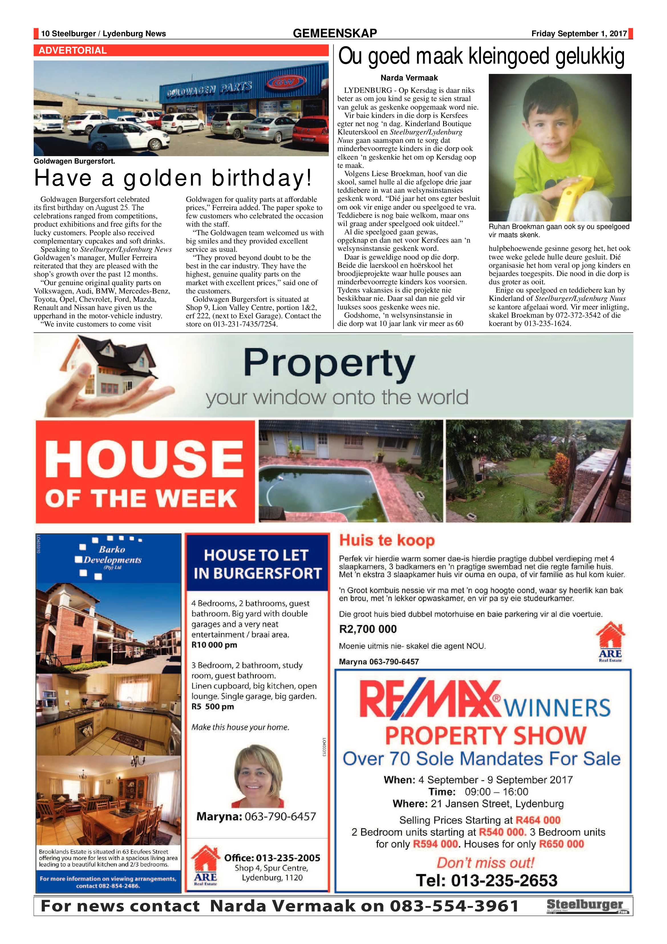 Steelburger News 1 September 2017 page 10
